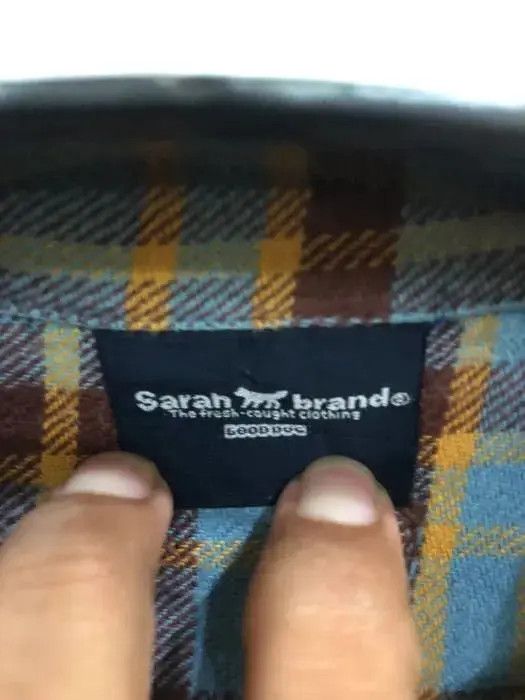 Flannel × Vintage Vintage Sarah Brand Plaid Tartan Flannel Shirt 👕 Size US L / EU 52-54 / 3 - 3 Thumbnail