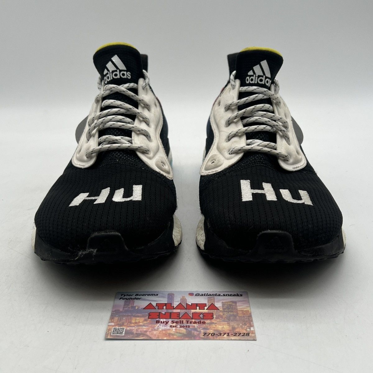 Adidas Pharrell x solar hu glide black Size US 12 / EU 45 - 2 Thumbnail
