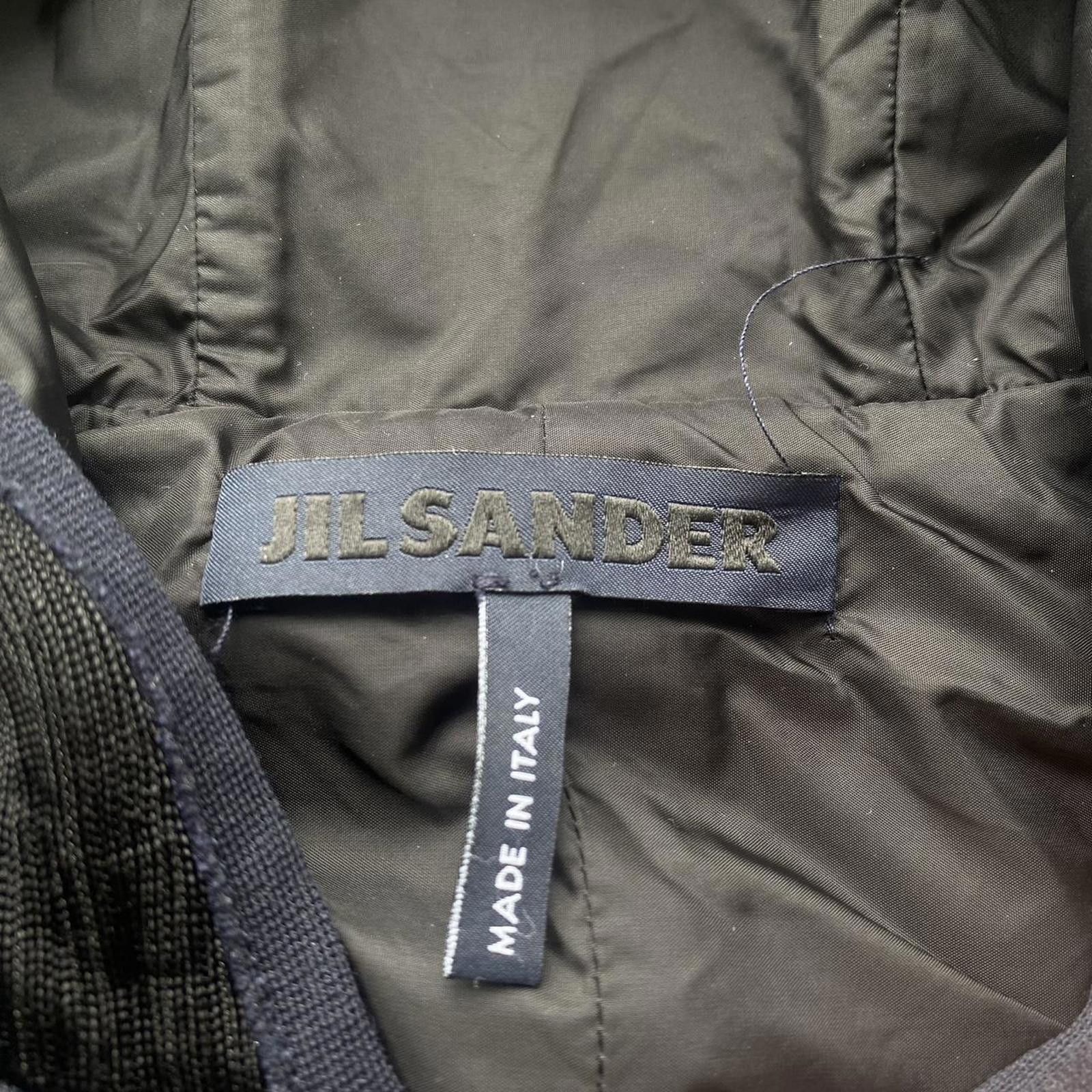 Jil Sander Jil Sander Navy Rayon Hooded Hoodie Zip Up Jacket Size US L / EU 52-54 / 3 - 7 Thumbnail