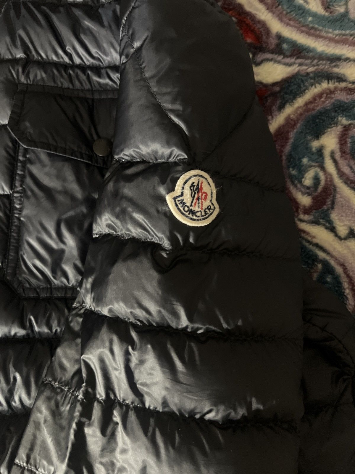Moncler Moncler ‘Douret Giubotto’ Down Jacket Navy Blue Size US L / EU 52-54 / 3 - 5 Thumbnail