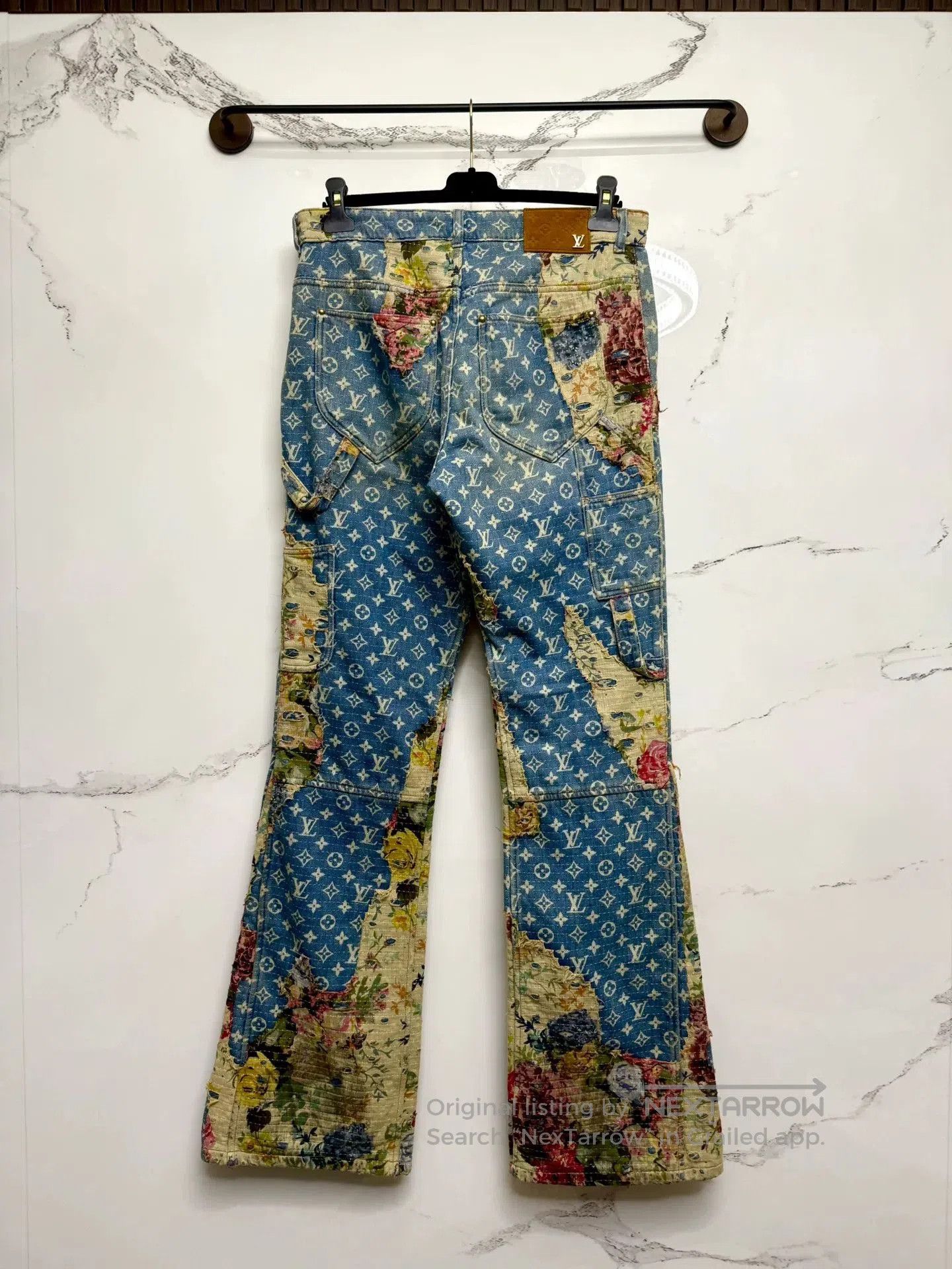Louis Vuitton louis vuitton floral flare denim pants. Size 31" - 3 Thumbnail