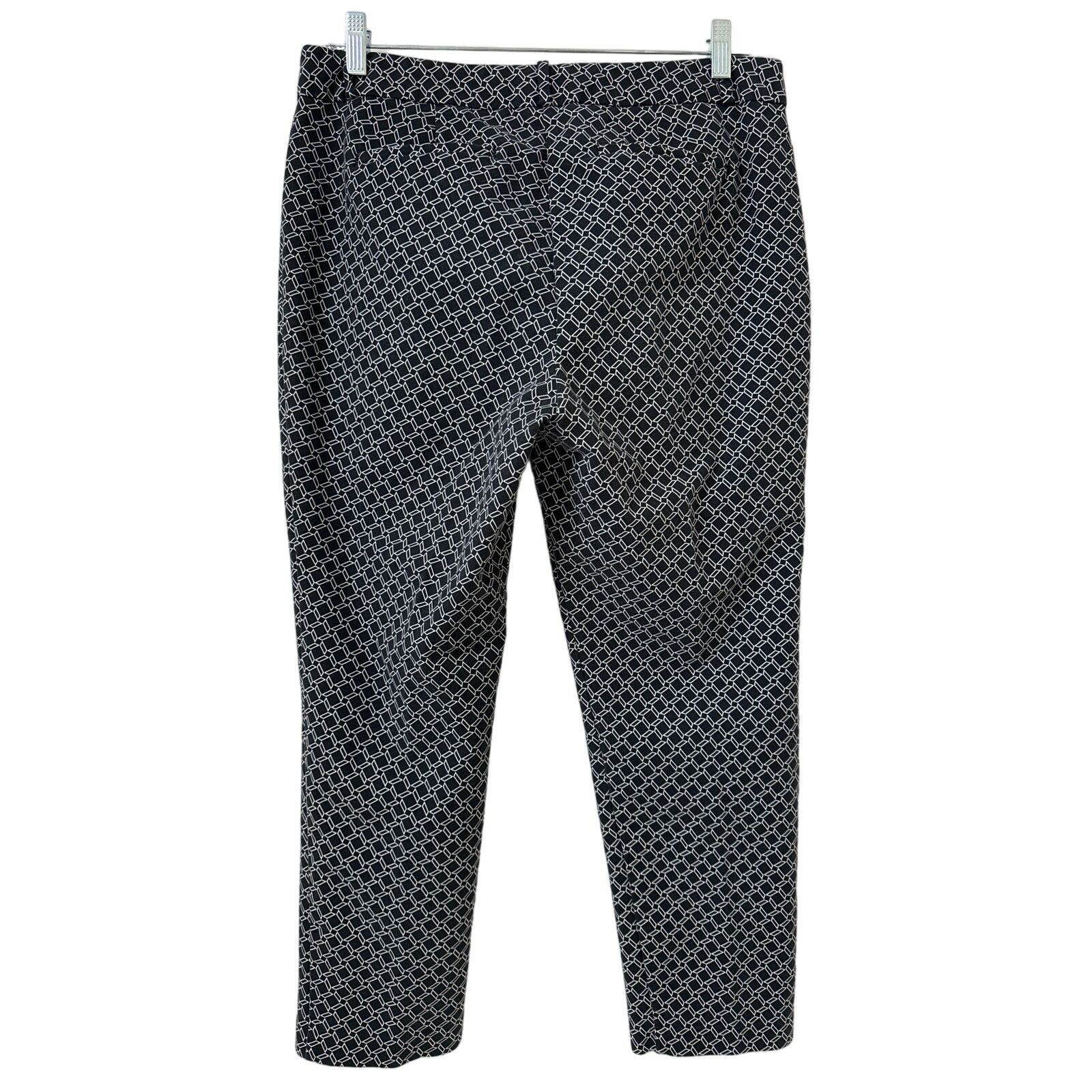 Other Liz Claiborne Emma Size 12 Black & White Ankle Pants Pockets Size 34" / US 12 / IT 48 - 2 Thumbnail