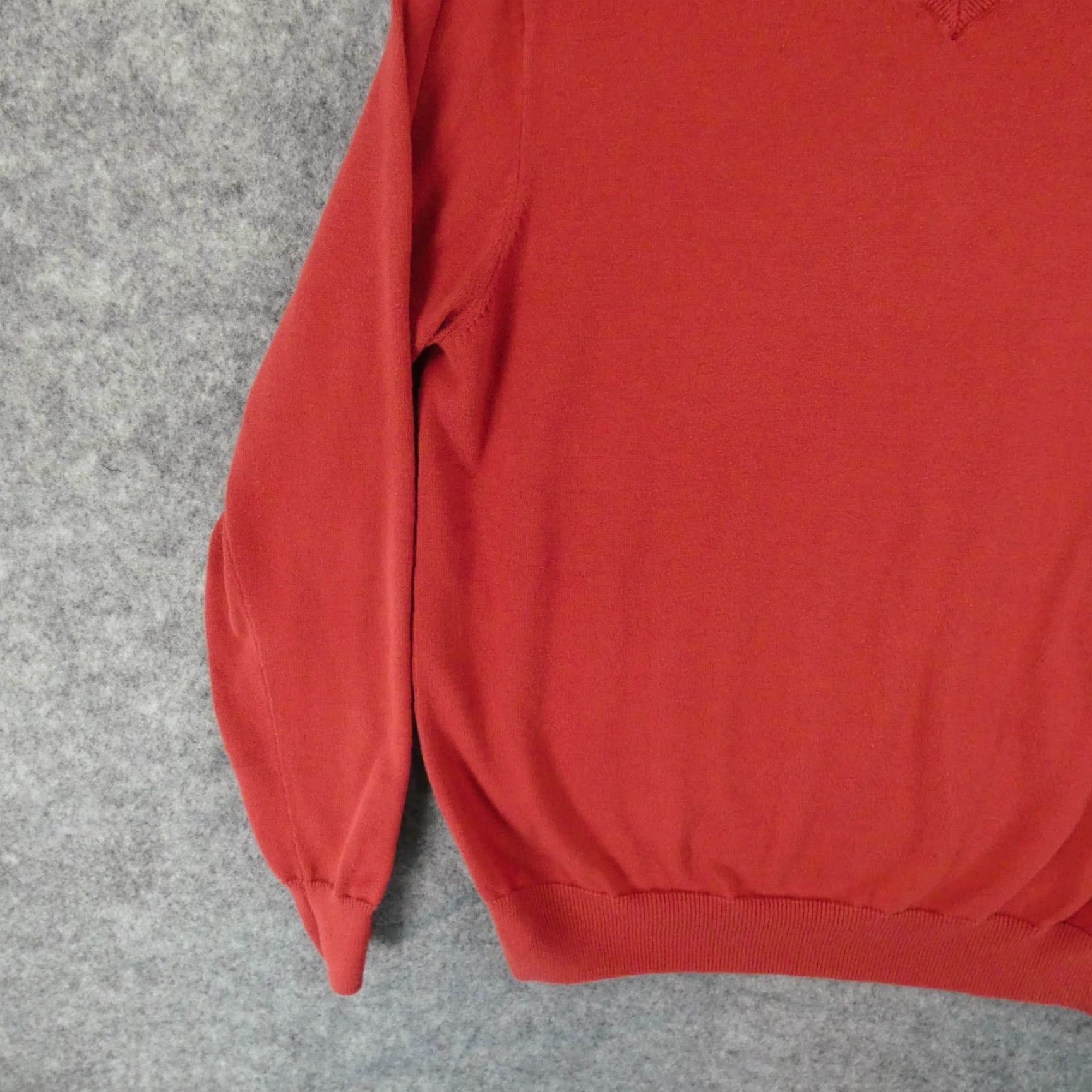 J.Crew J.CREW Sweater Mens XL Pullover Red V-Neck Casual Logo Size US XL / EU 56 / 4 - 4 Thumbnail
