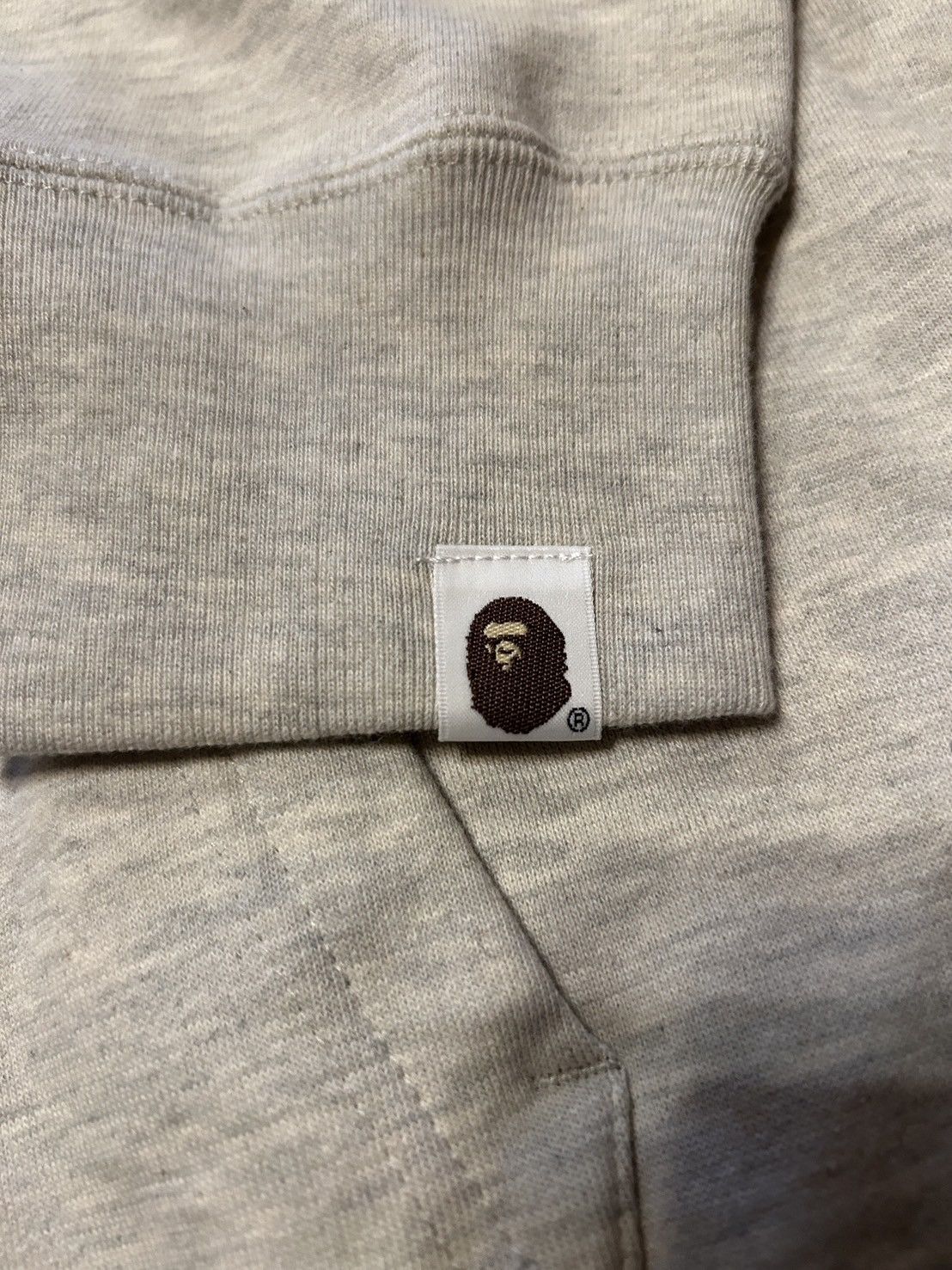 Bape Bape Gray Ivory Baby Milo College Zip Hoodie Size US L / EU 52-54 / 3 - 6 Thumbnail