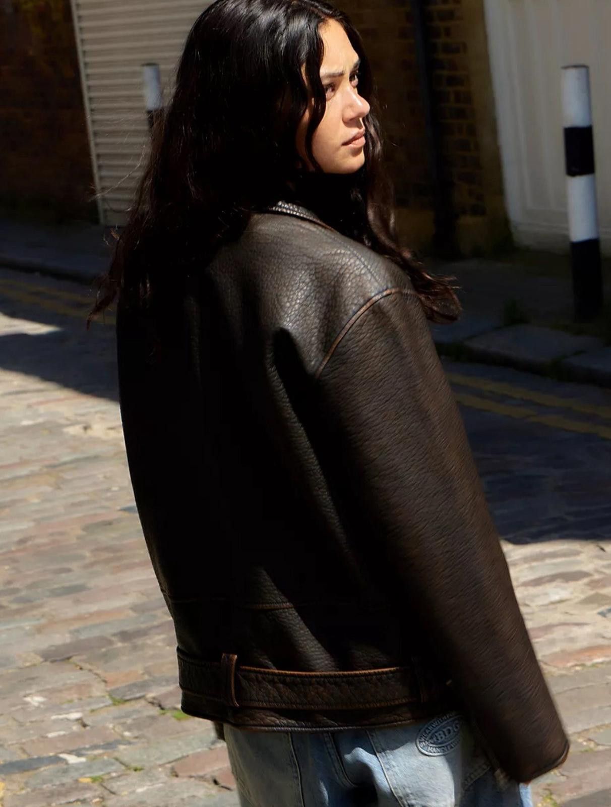 Bdg BDG Oversized Faux Leather Biker Jacket BRAND new SIZE S/8 Size S / US 4 / IT 40 - 3 Thumbnail
