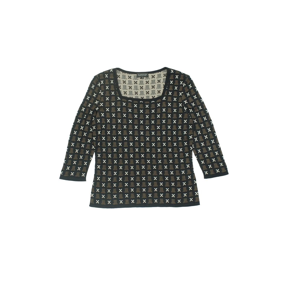 Lanvin Lanvin Monogram Knitted Top Size XS / US 0-2 / IT 36-38 - 1 Thumbnail