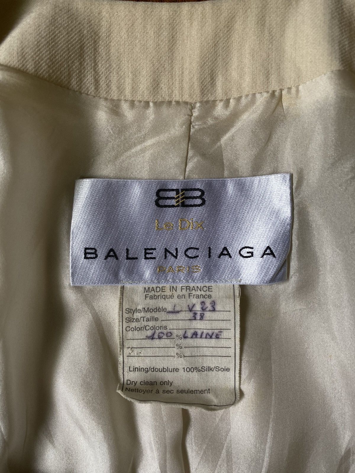 Balenciaga A/W 1992 Archive Balenciaga Ledix Rectangle Neck Jacket Size S / US 4 / IT 40 - 17 Thumbnail