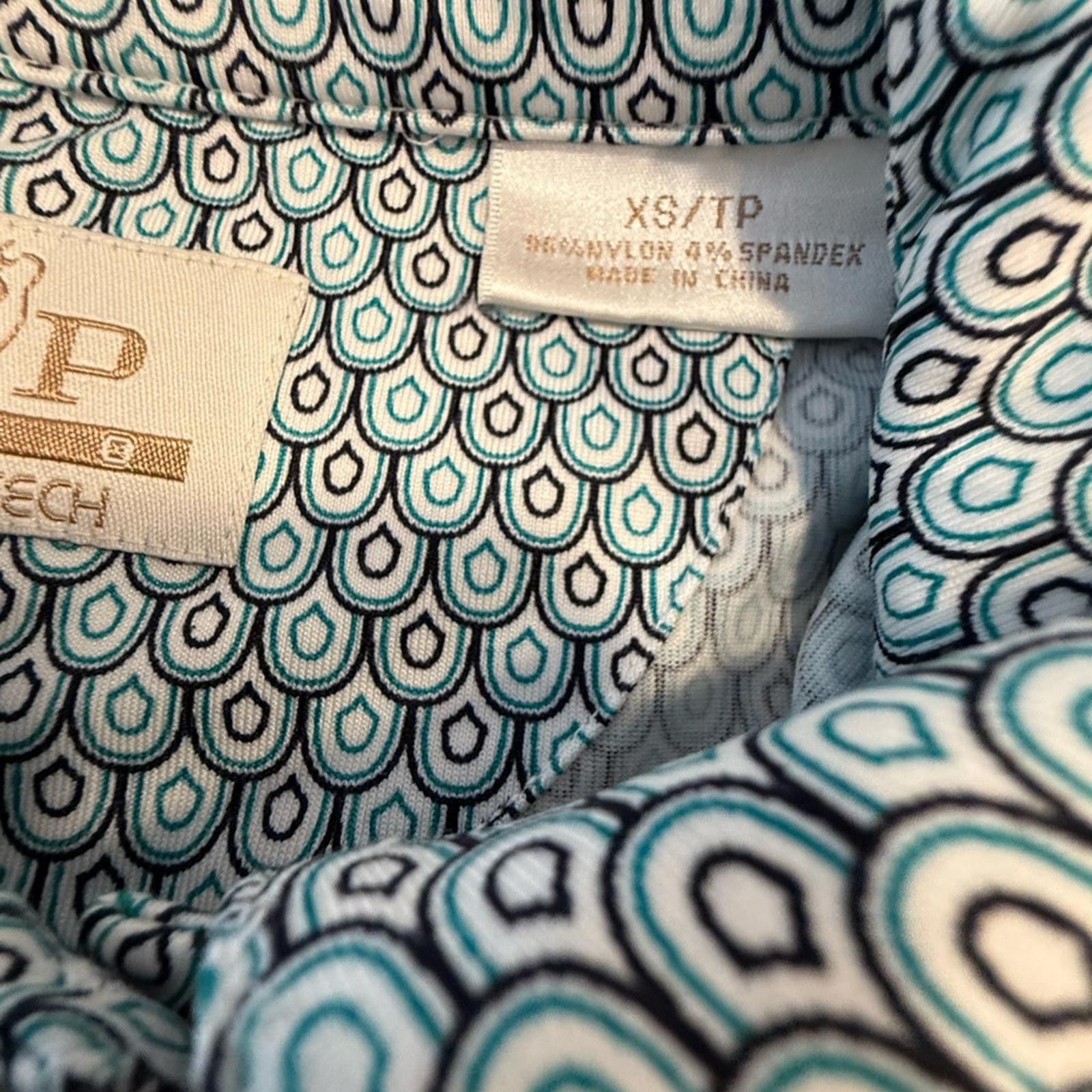 Other EP PRO Tour Tech golf polo preppy teal black white SZ XS Size XS / US 0-2 / IT 36-38 - 7 Thumbnail