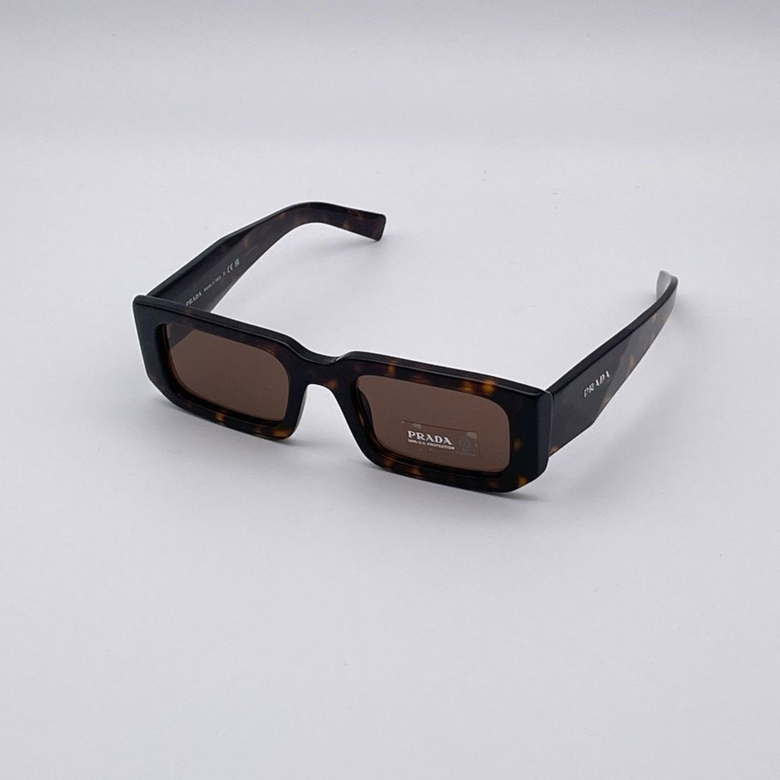Prada NEW PRADA PR06YS 2AU8C1 Tortoise/ Dark Brown Unisex Size ONE SIZE - 2 Thumbnail