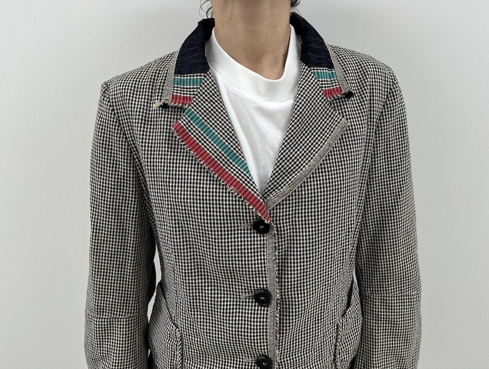 Marithe + Francois Girbaud Marithe Francois Girbaud Blazer Womens Checked y2k vintage Size L / US 10 / IT 46 - 5 Thumbnail