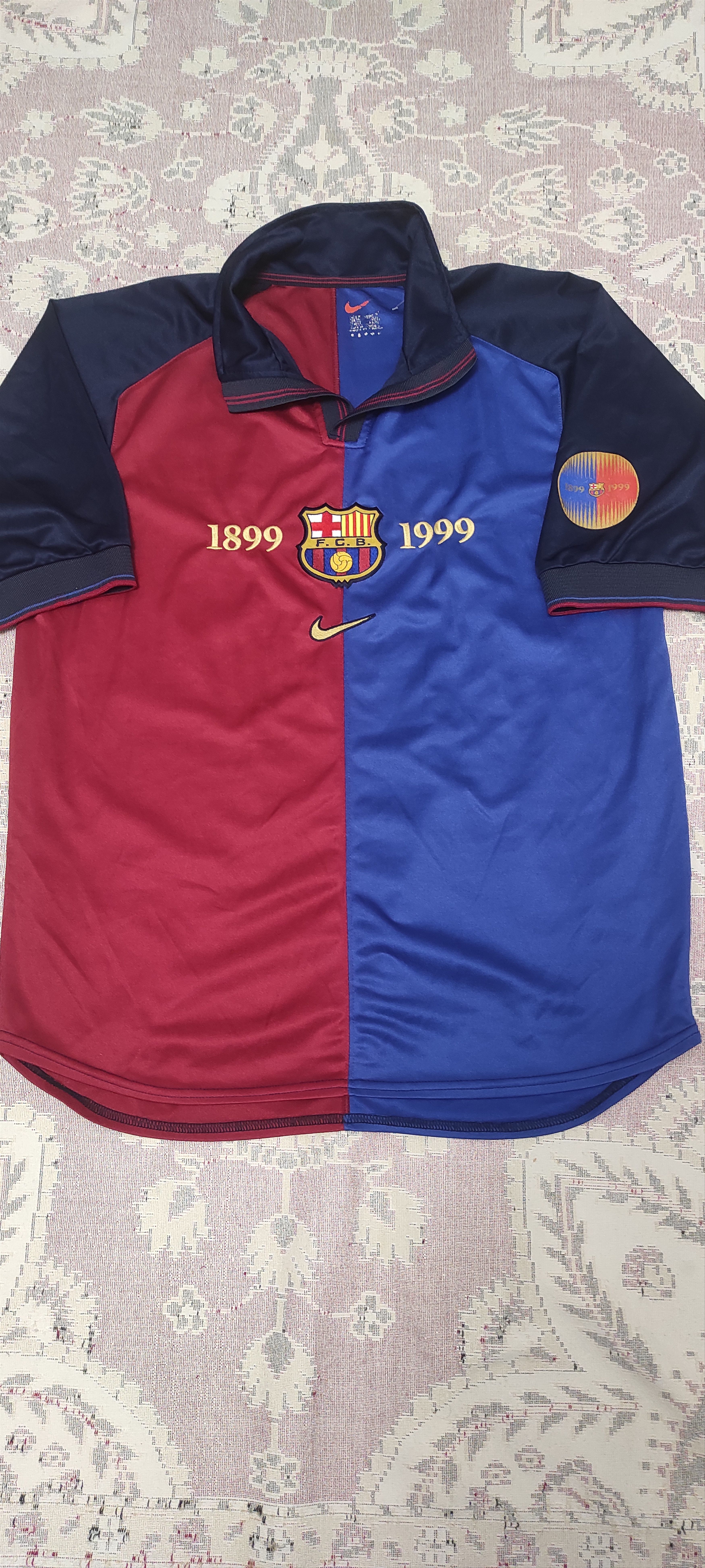 Nike Barcelona Barca Home football shirt 1999 Rare Spain Size US M / EU 48-50 / 2 - 1 Thumbnail