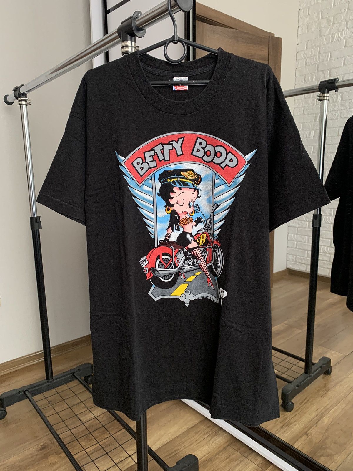 Other 1993 Betty Boop Sexy Biker Vintage T-Shirt Tee Big Logo Size US XL / EU 56 / 4 - 1 Thumbnail