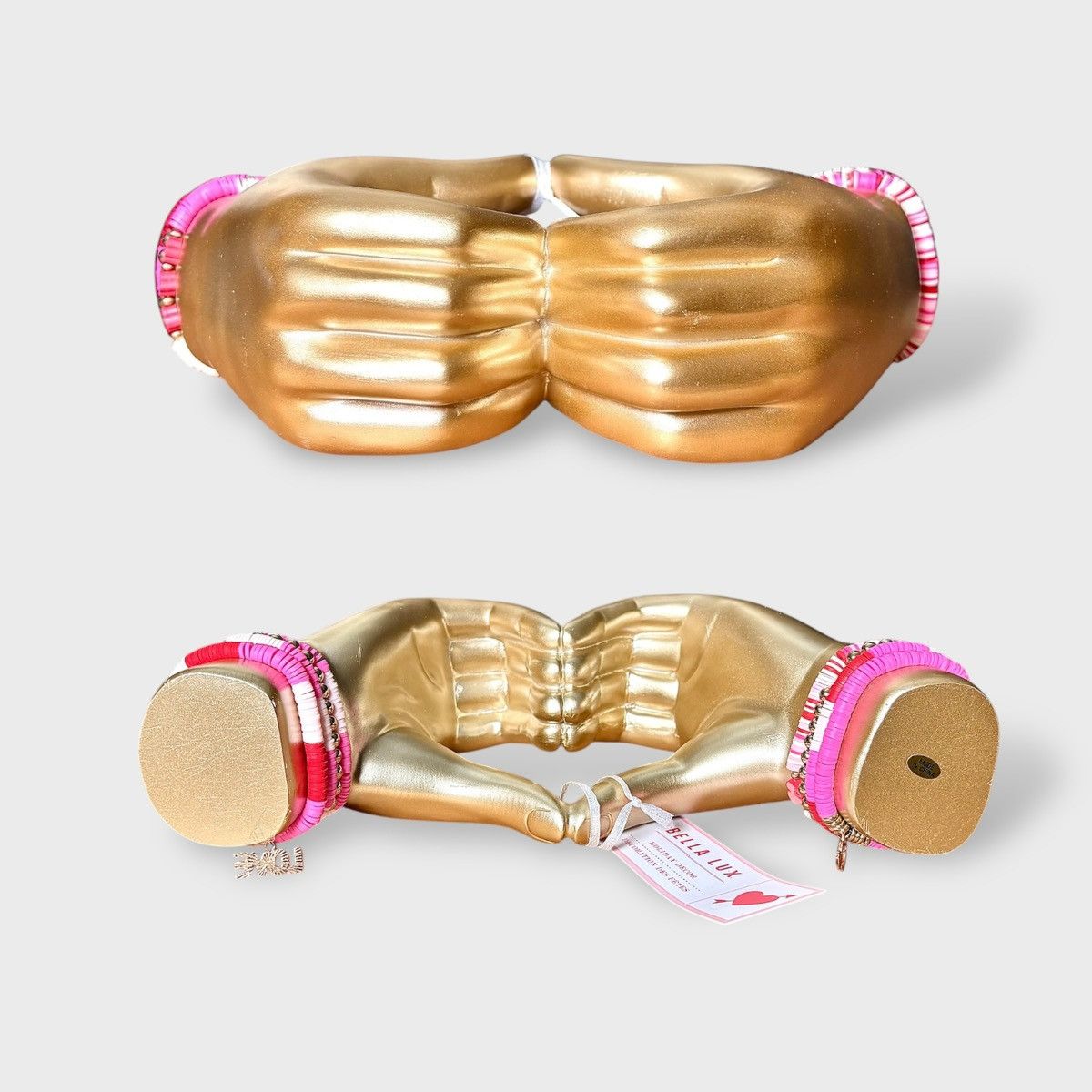 Other Bella Lux Gold Love Hand Friendship Bracelets Figurine Size ONE SIZE - 8 Thumbnail