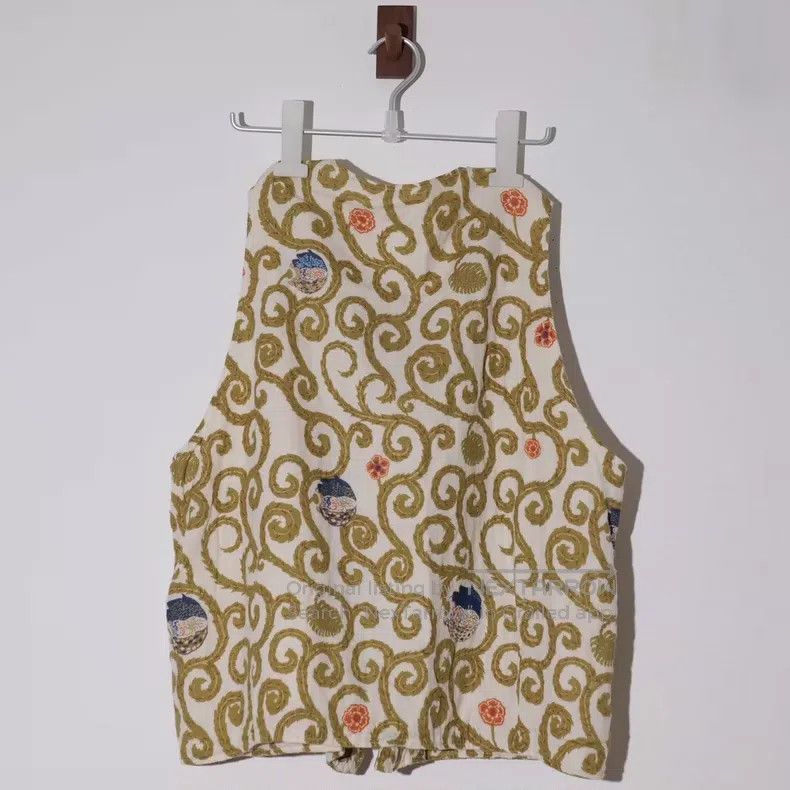 Kapital Kapital Tang grass embroidered vest Size US L / EU 52-54 / 3 - 4 Thumbnail