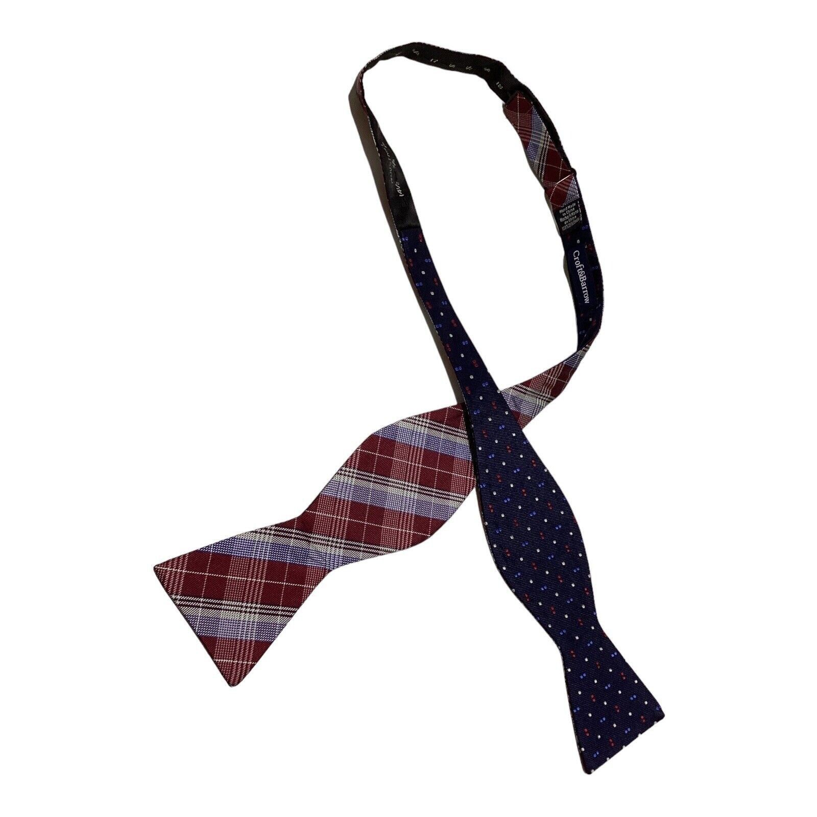 Croft & Barrow CROFT & BARROW Red Plaid & Checks Geometric Reversible H.M Size ONE SIZE - 2 Thumbnail