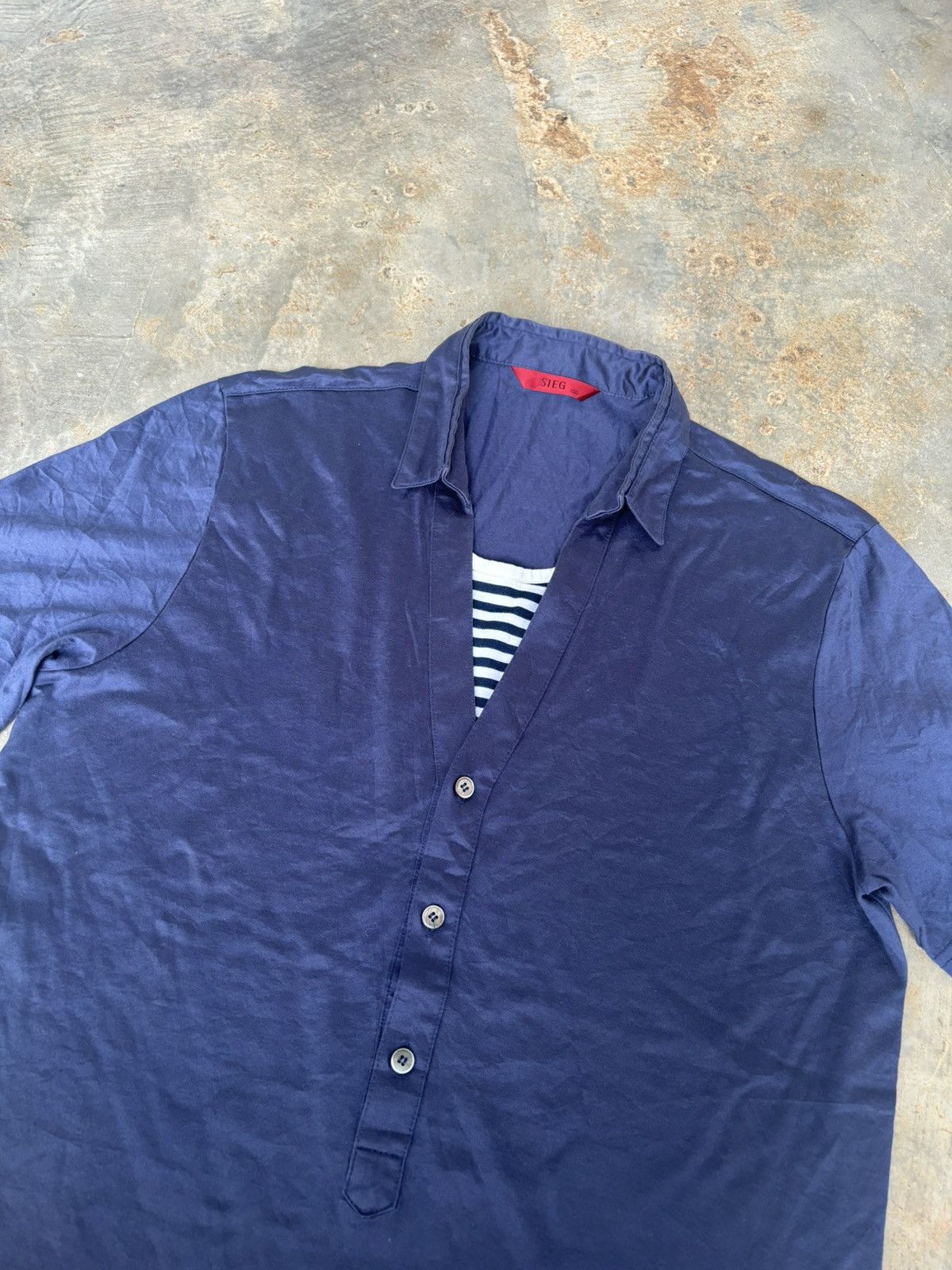 Hysteric Glamour × Japanese Brand Y2k Double Layer Style Sieg Shirt Size US L / EU 52-54 / 3 - 3 Thumbnail