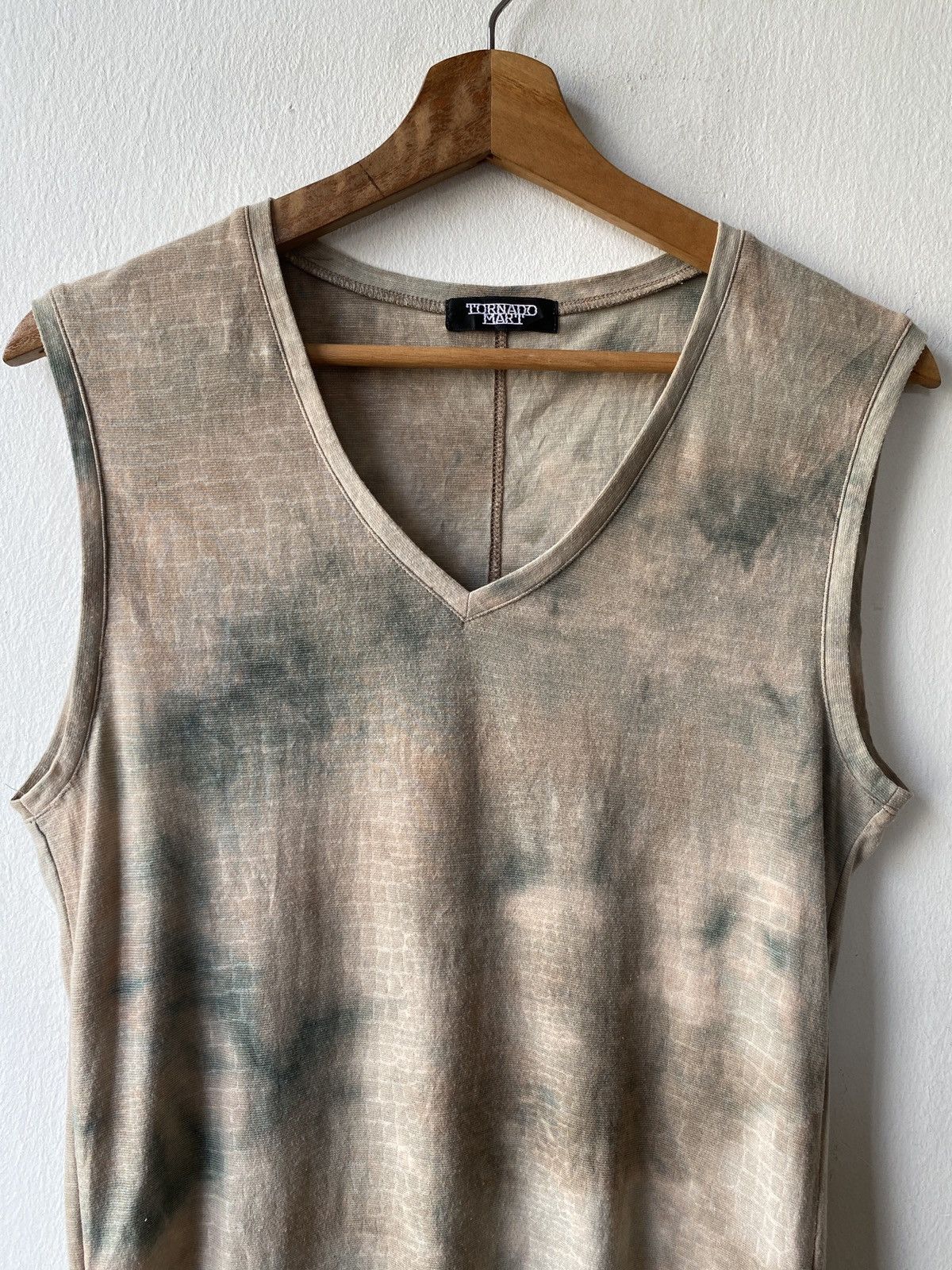 Japanese Brand 1990s - Tornado Mart Japan Ices Dyed Sleeveless Tee Size US S / EU 44-46 / 1 - 5 Thumbnail