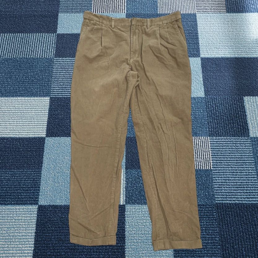Lands' End Lands' End Men's 38 Corduroy Pants Pants - 38x33 Brown Traditional Fit Work Casual Trousers Mens Size US 38 / EU 54 - 1 Thumbnail