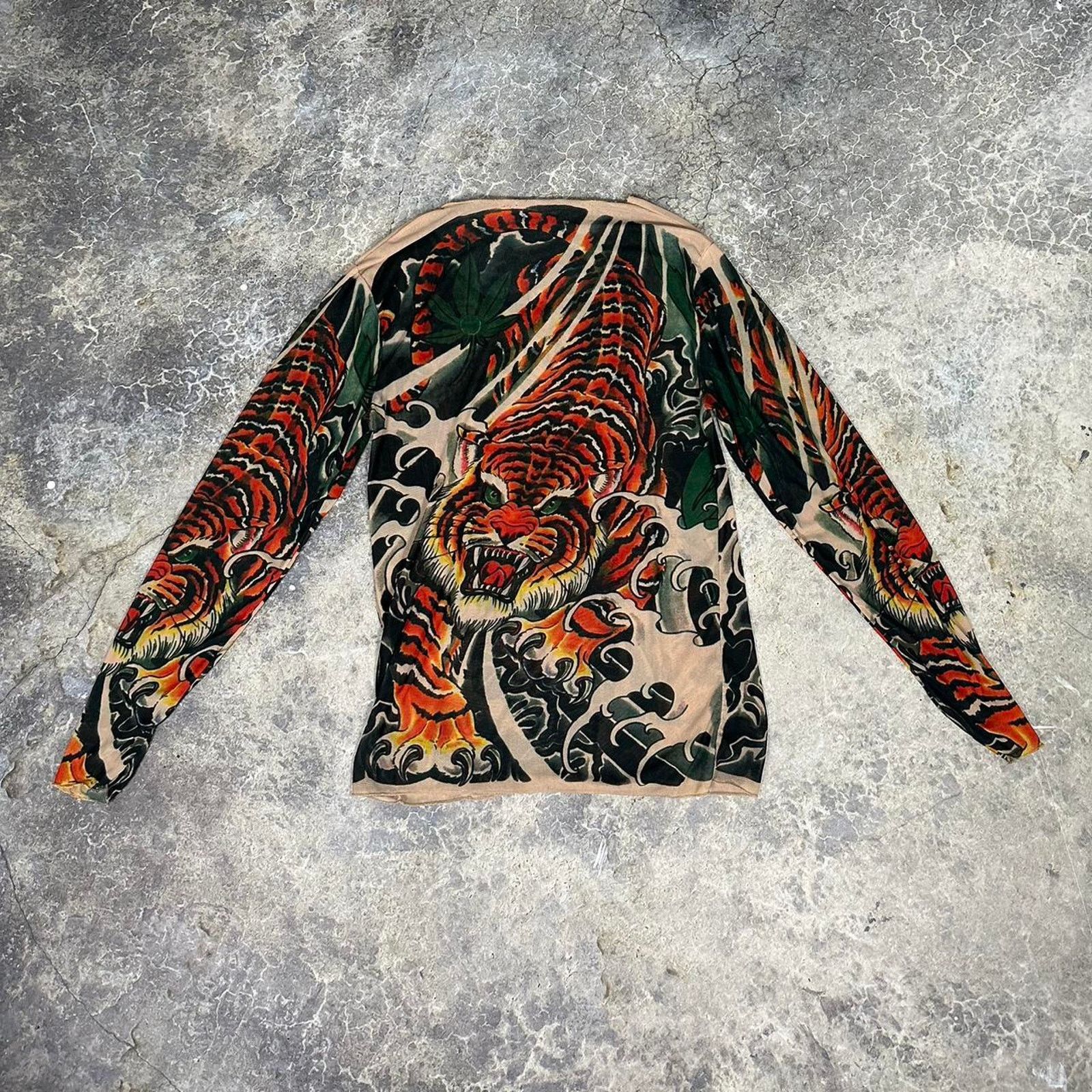 Other Vintage Womens Tiger Tattoo Print Skin Tee Size S / US 4 / IT 40 - 1 Thumbnail