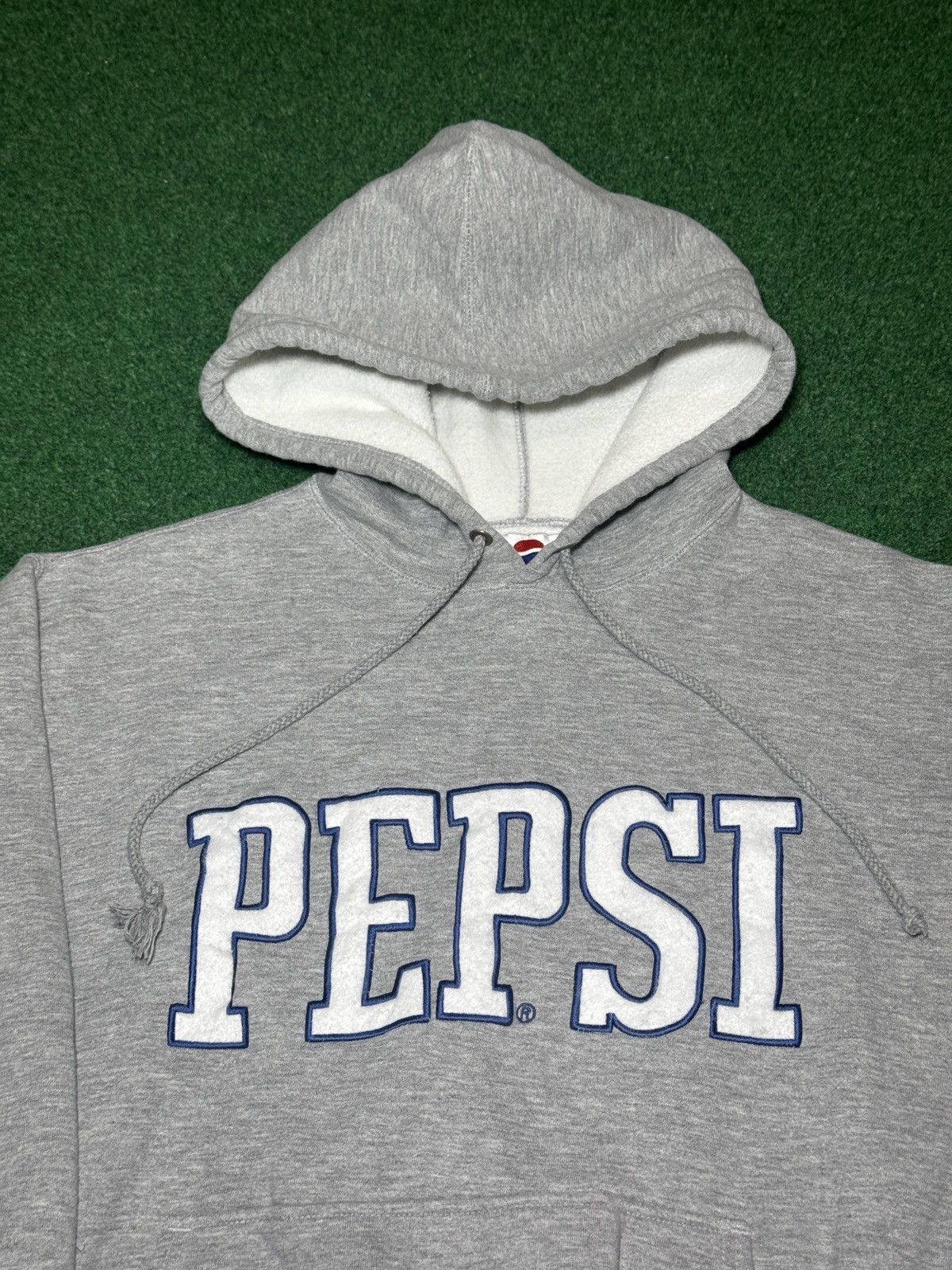 Pepsi Pepsi Boxy Hoodie 26x26 Gray Large 90s Soda Pop Sweatshirt Size US L / EU 52-54 / 3 - 2 Thumbnail