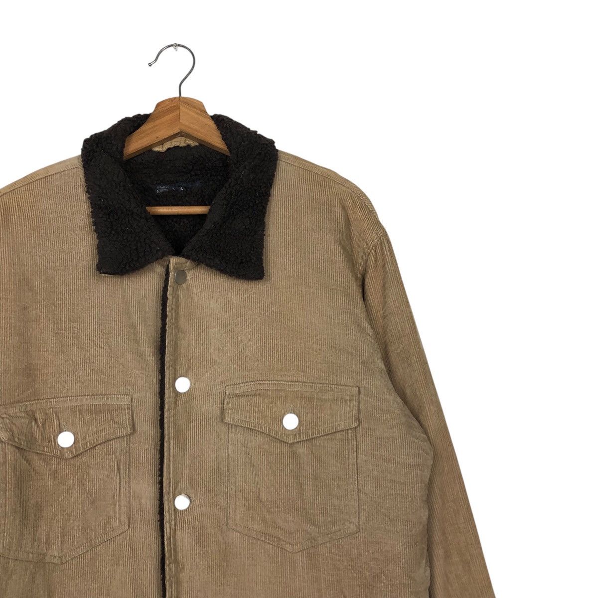 Japanese Brand 📌Vintage Biker Jacket Flat Linner Sherpa Blanket Size US L / EU 52-54 / 3 - 7 Thumbnail
