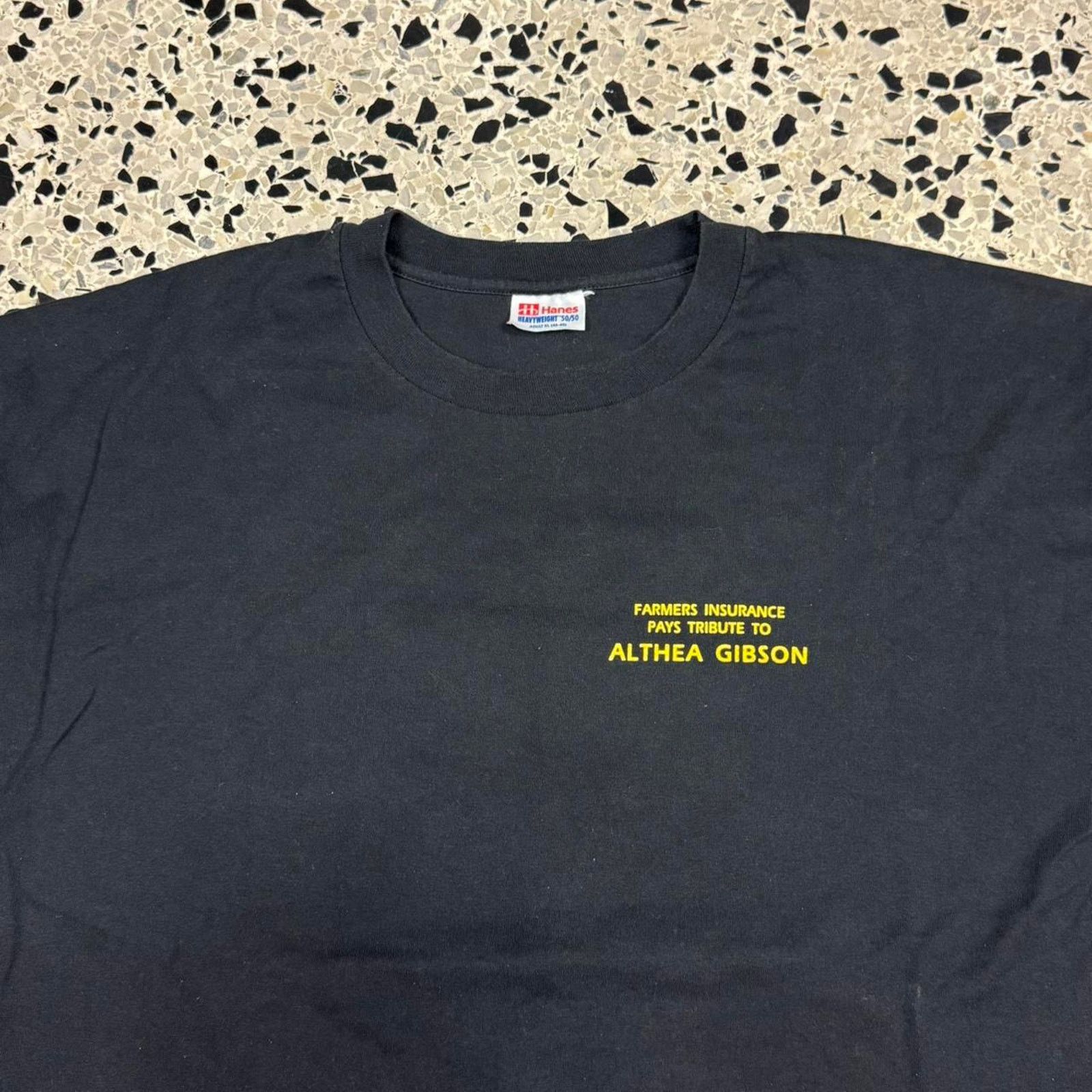 Hanes × Vintage VINTAGE 90S SINGLE STITCH FARMERS INSURANCE GROUP TEE: Size US XL / EU 56 / 4 - 6 Thumbnail