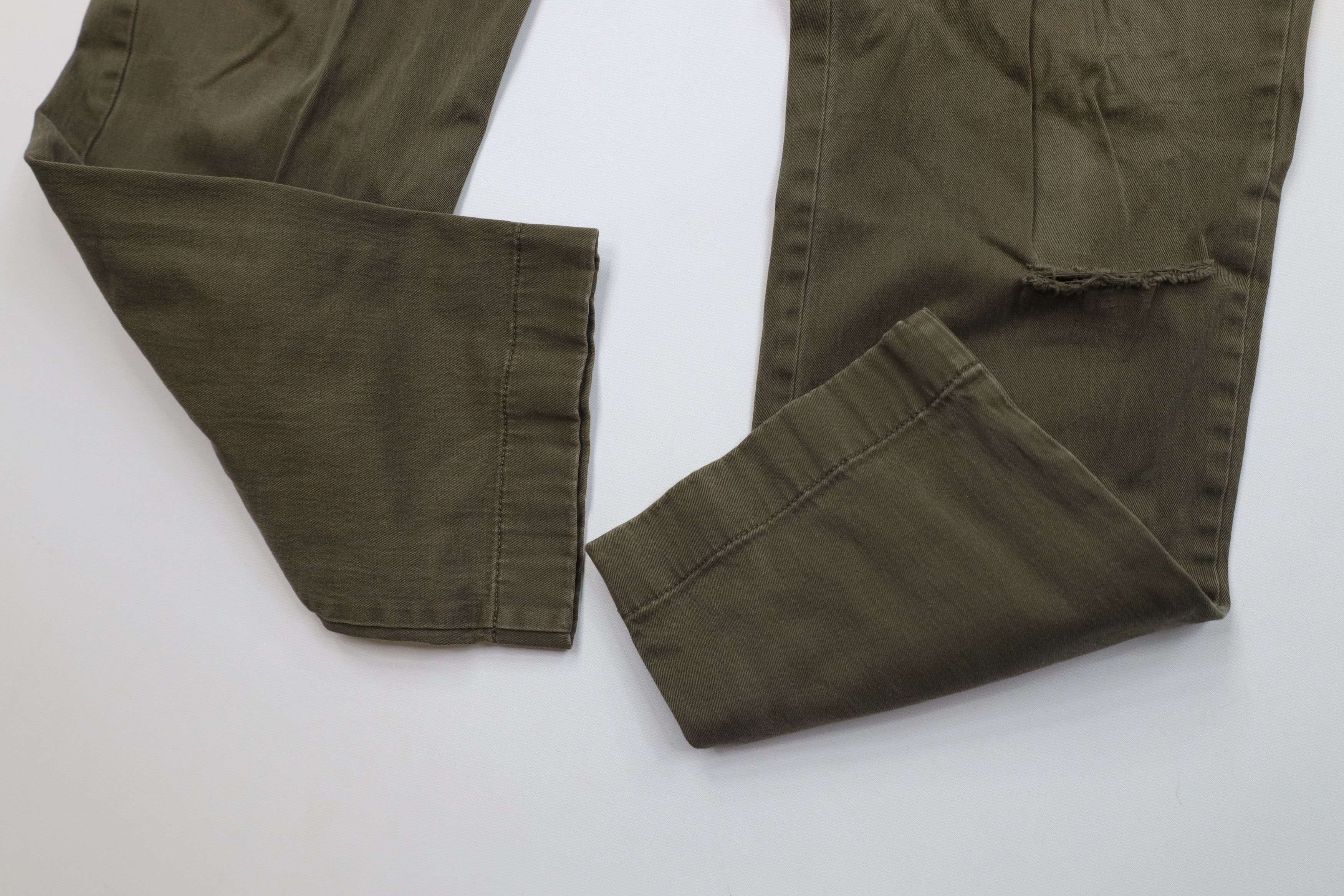 J.Crew J Crew 770 Straight Leg Stretch Chino Pants Olive Green Size US 33 - 8 Thumbnail