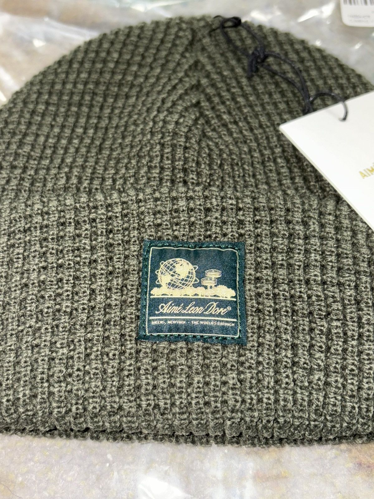 Aime Leon Dore Aime Leon Dore Waffle Knit Beanie Climbing Ivy Size ONE SIZE - 2 Thumbnail