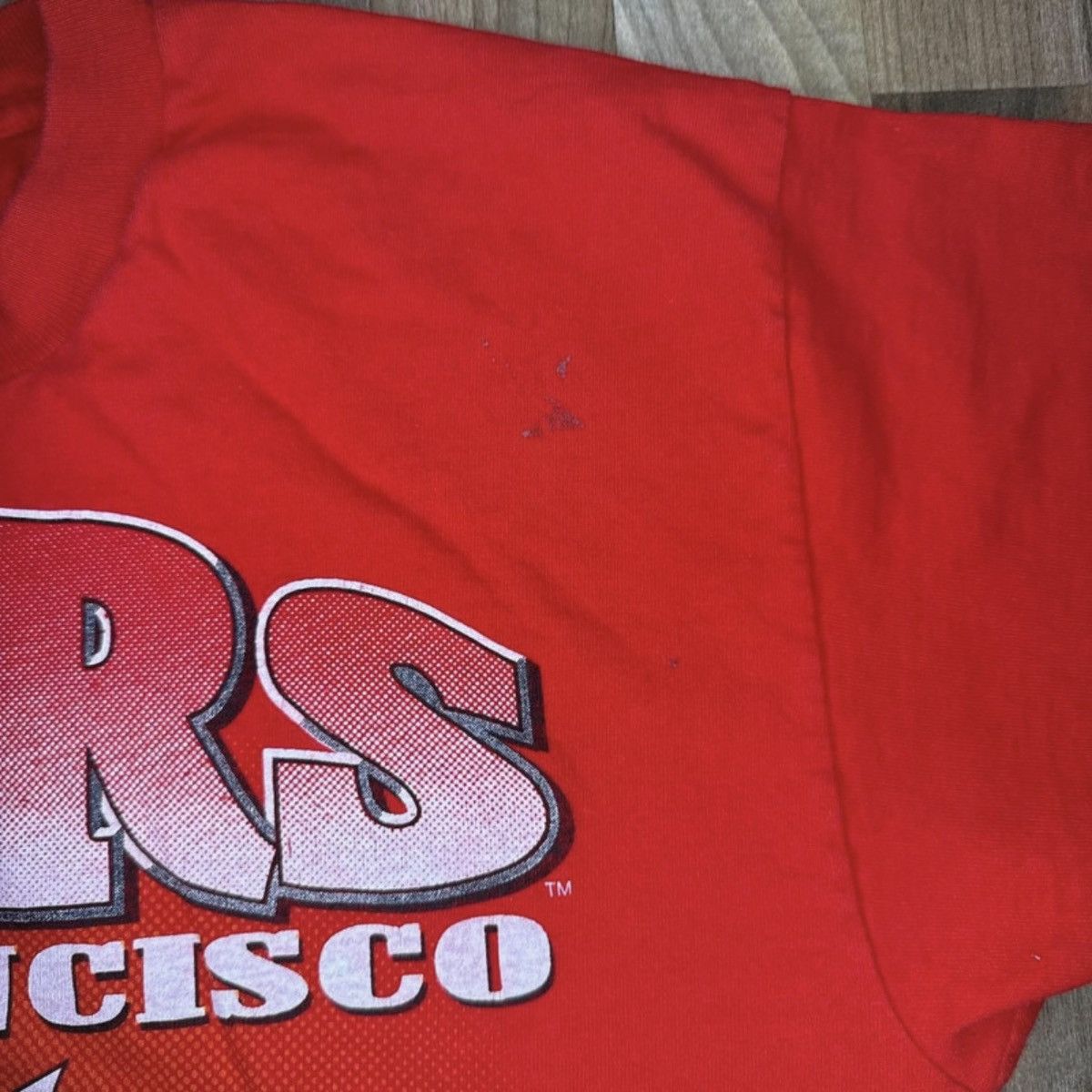 Fruit Of The Loom Vintage 1994 Super Bowl XXIX T-Shirt Red Mens L 49ers NFL Size US L / EU 52-54 / 3 - 4 Thumbnail