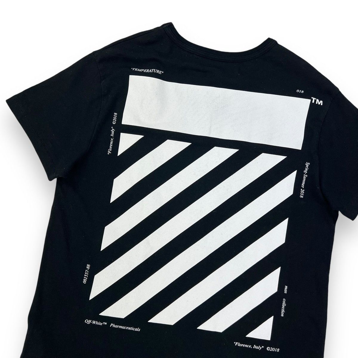 Off White Off White Diagonal Temperature T Shirt Grailed