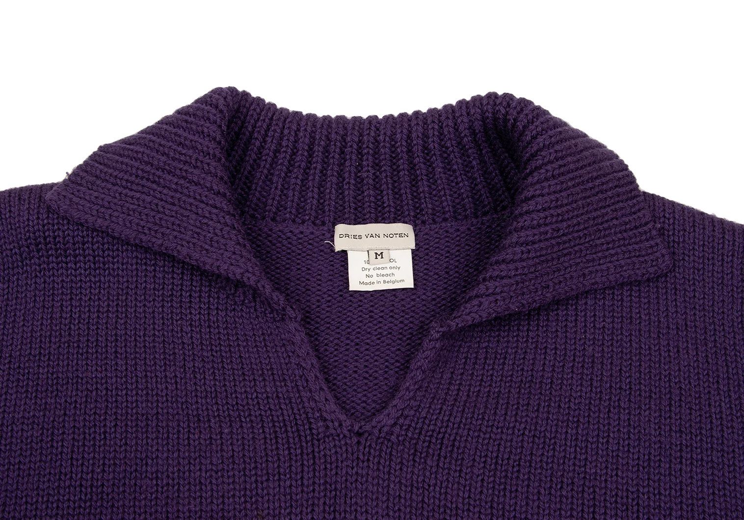 Dries Van Noten Knit Sweater in Purple, Size M with Minor Flaw Size US M / EU 48-50 / 2 - 6 Thumbnail