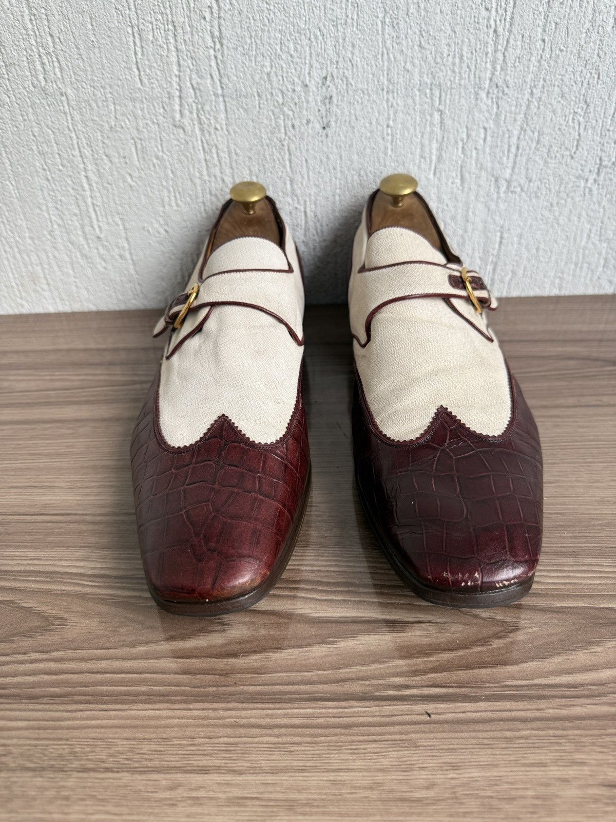 Gucci Exotic crocodile spectator by Tom ford Size US 11 / EU 44 - 15 Thumbnail