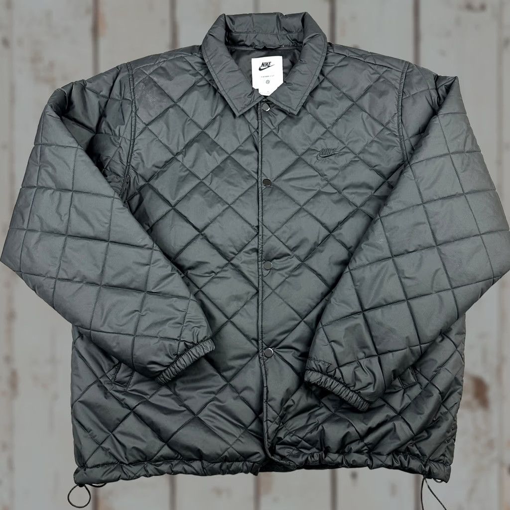 Nike Nike Jacket Men L Black Quilted Puffer Snap Insulated Therma Fit Size US L / EU 52-54 / 3 - 1 Thumbnail