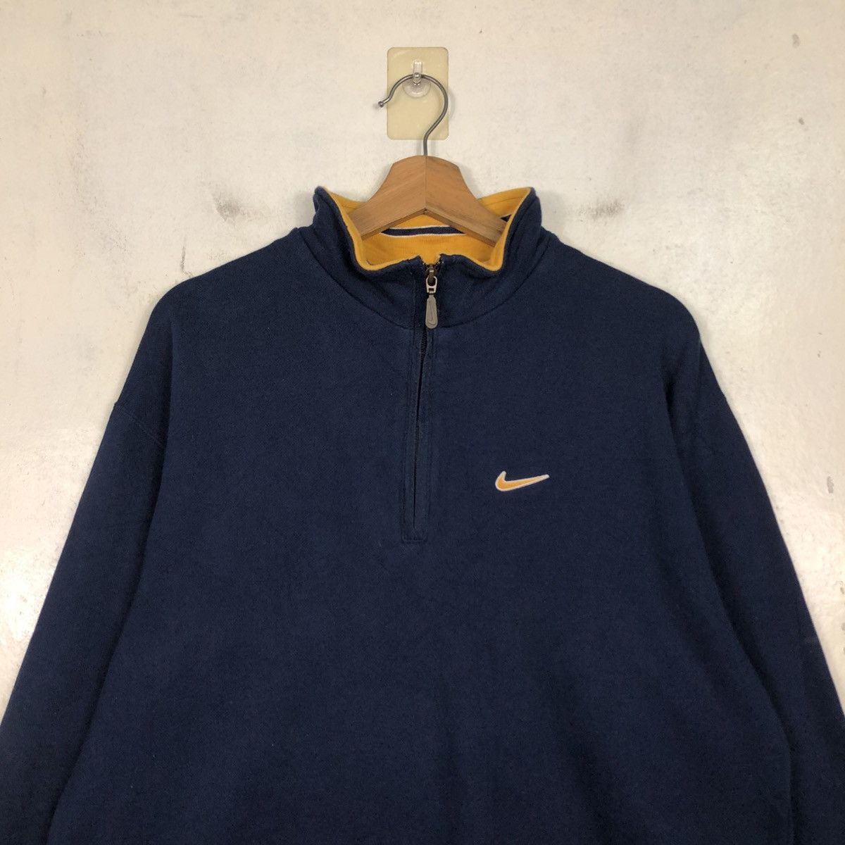 Nike 📌Half Zipper Collar Sweater Nike Small Swoosh Size US M / EU 48-50 / 2 - 5 Thumbnail