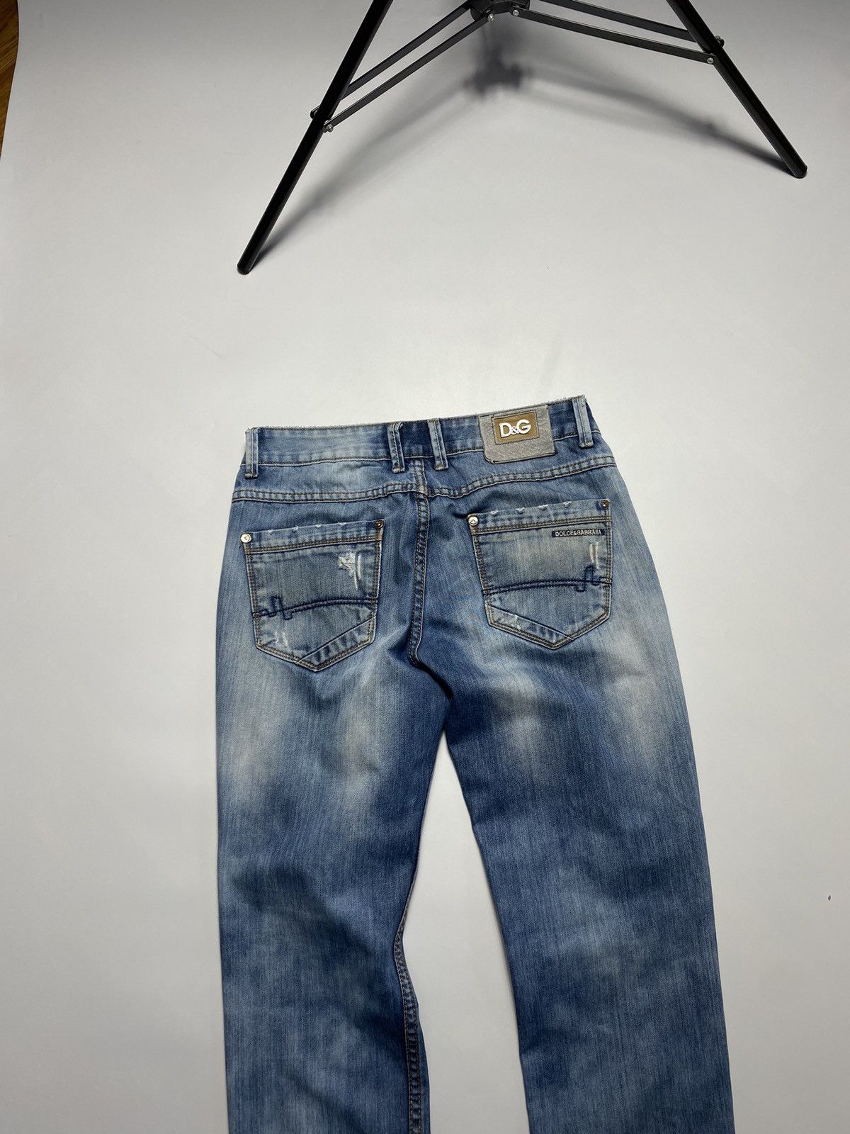 Dolce & Gabbana × Vintage Vintage Dolce Gabbana Washed Denim Distressed Y2K Retro 00s Size US 32 / EU 48 - 16 Thumbnail