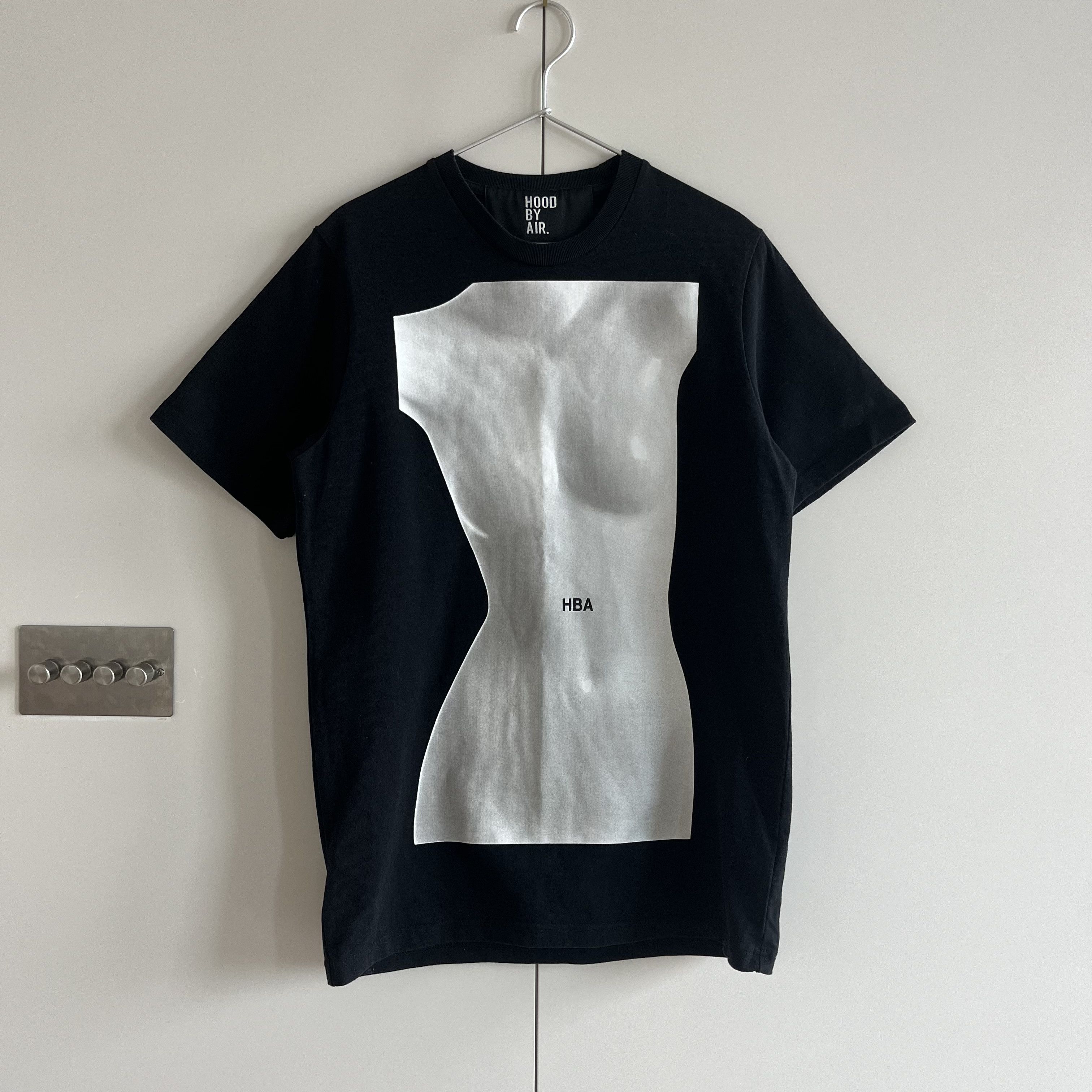 image of Hood By Air HBA Print T Shirt in Black, Men's (Size Small)