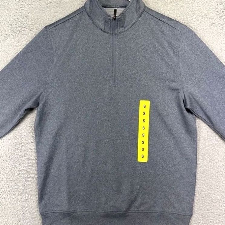 Vintage Hickey Freeman Pullover Sweatshirt Mens Small Grey Quarter Zip Golf Sweater NEW Size US S / EU 44-46 / 1 - 3 Thumbnail