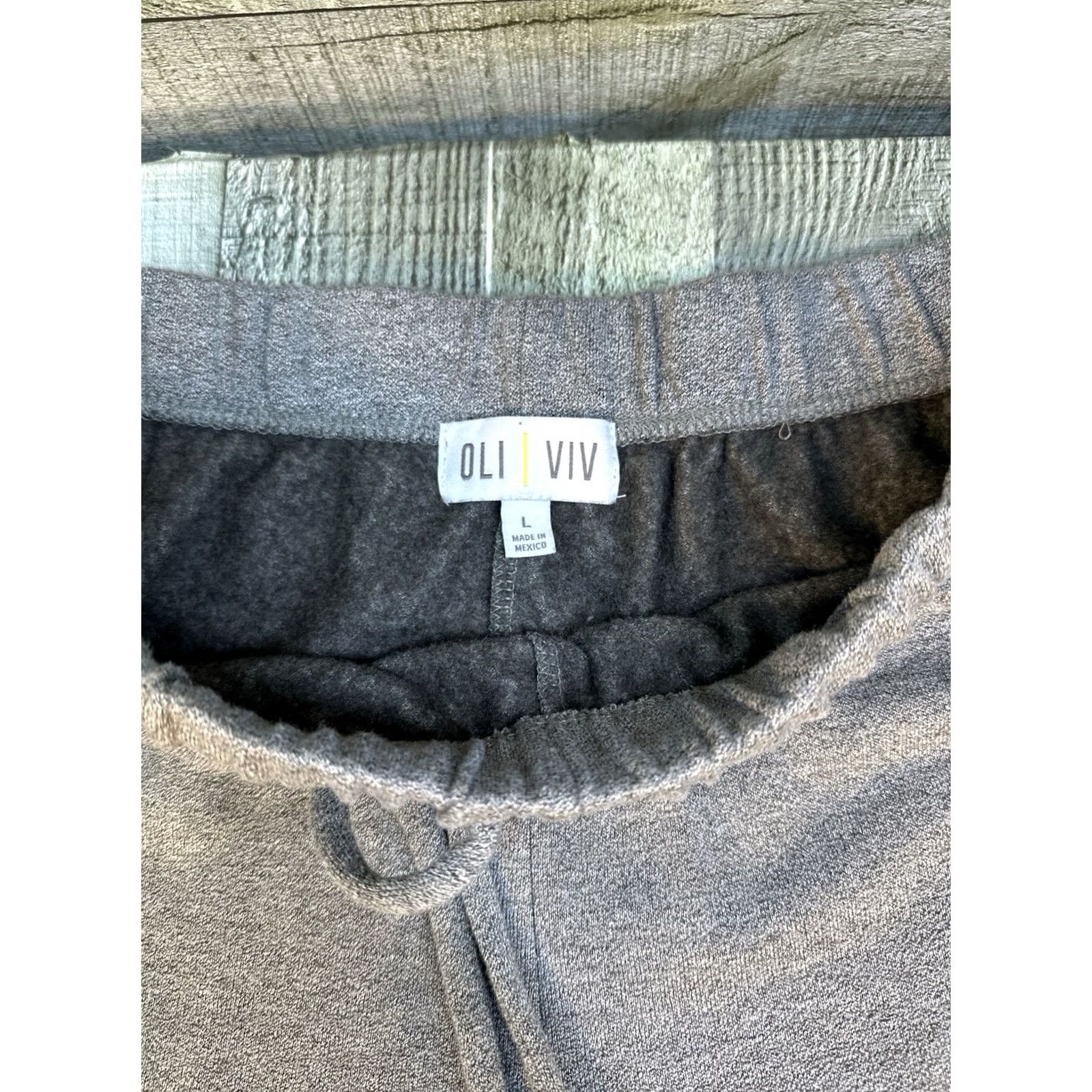 Vintage Oli Viv Women’s Lounge Set Hoodie & Joggers Gray L Snakeskin Trim Cozy Size L / US 10 / IT 46 - 3 Thumbnail