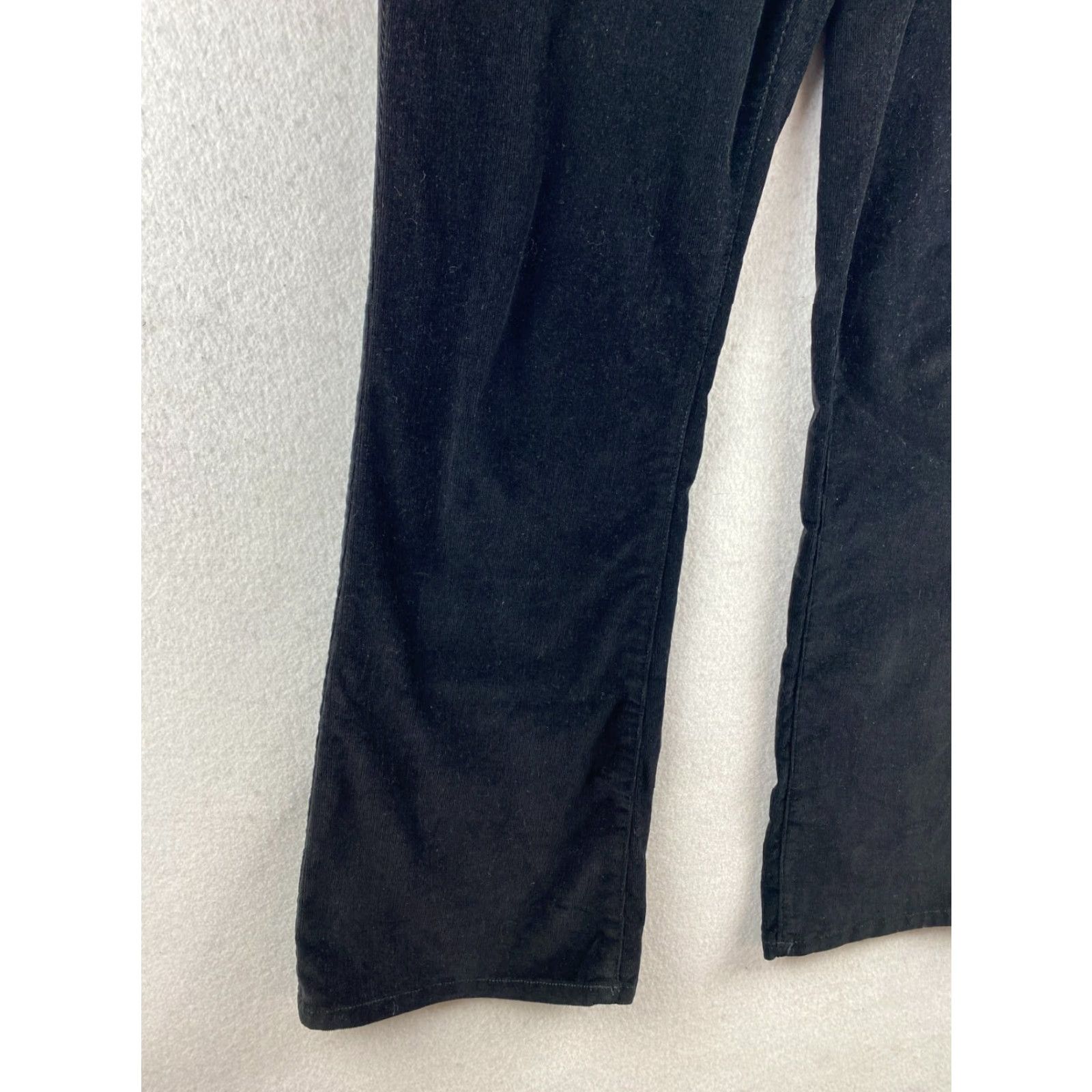 NYDJ VINTAGE NYDJ Pants Womens 14P Black Corduroy Bootcut Dark Wash Denim Pockets USA Made Size 36" / US 14 / IT 50 - 4 Thumbnail