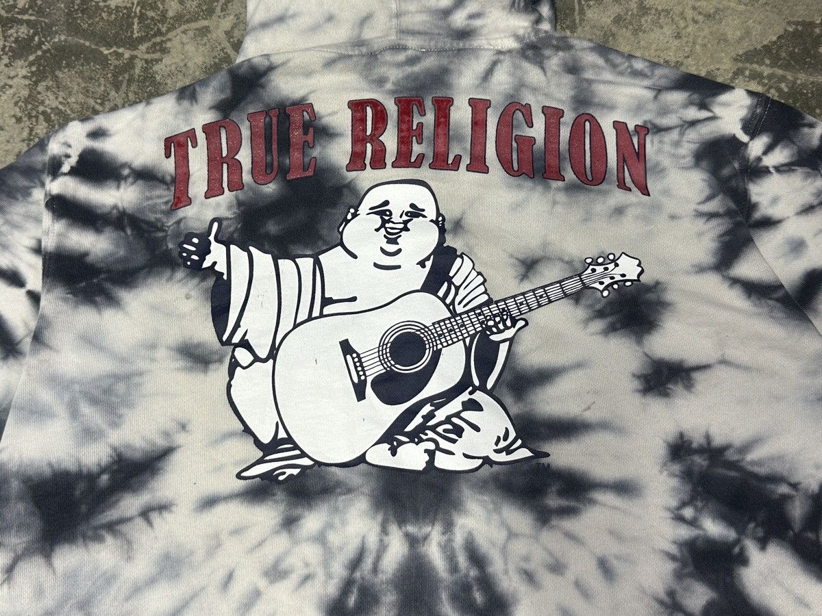 Vintage Y2K True Religion Big Logo Tie Dye Hoodie