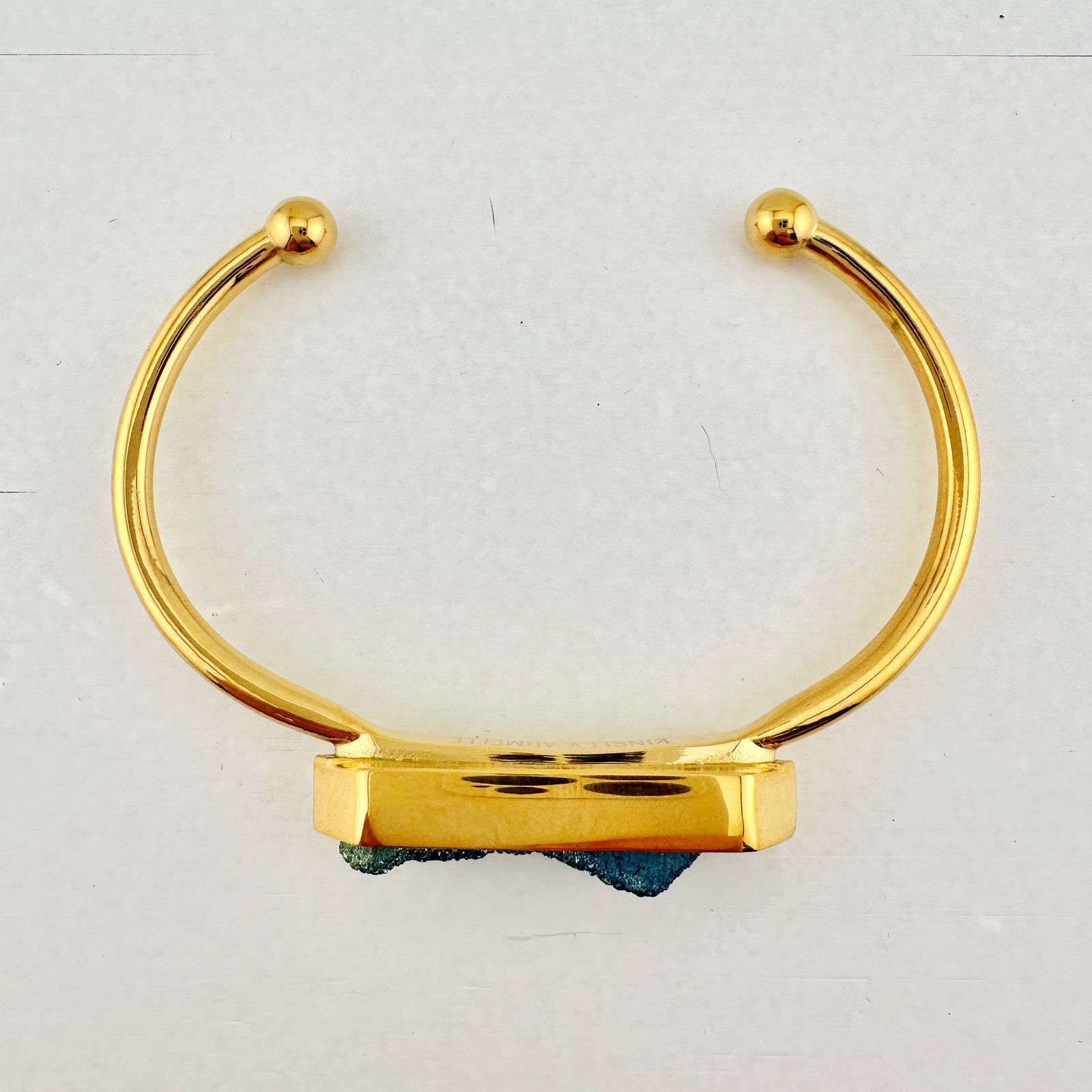 Other Denim Quartz Semi-Precious 18K Yellow Gold Plated Bangle Size ONE SIZE - 9 Thumbnail