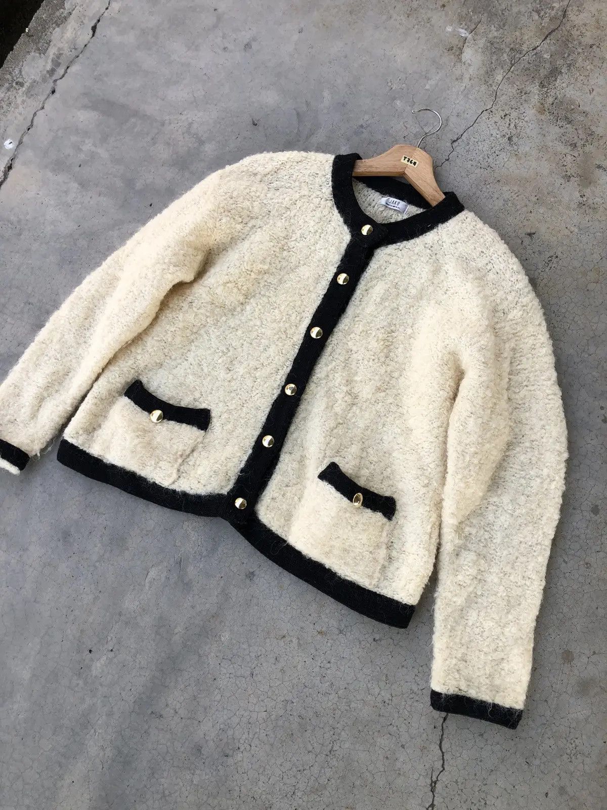 Homespun Knitwear Vintage Knitware Fleece/Fluffy Sweater Like cardigan Size US M / EU 48-50 / 2 - 2 Thumbnail