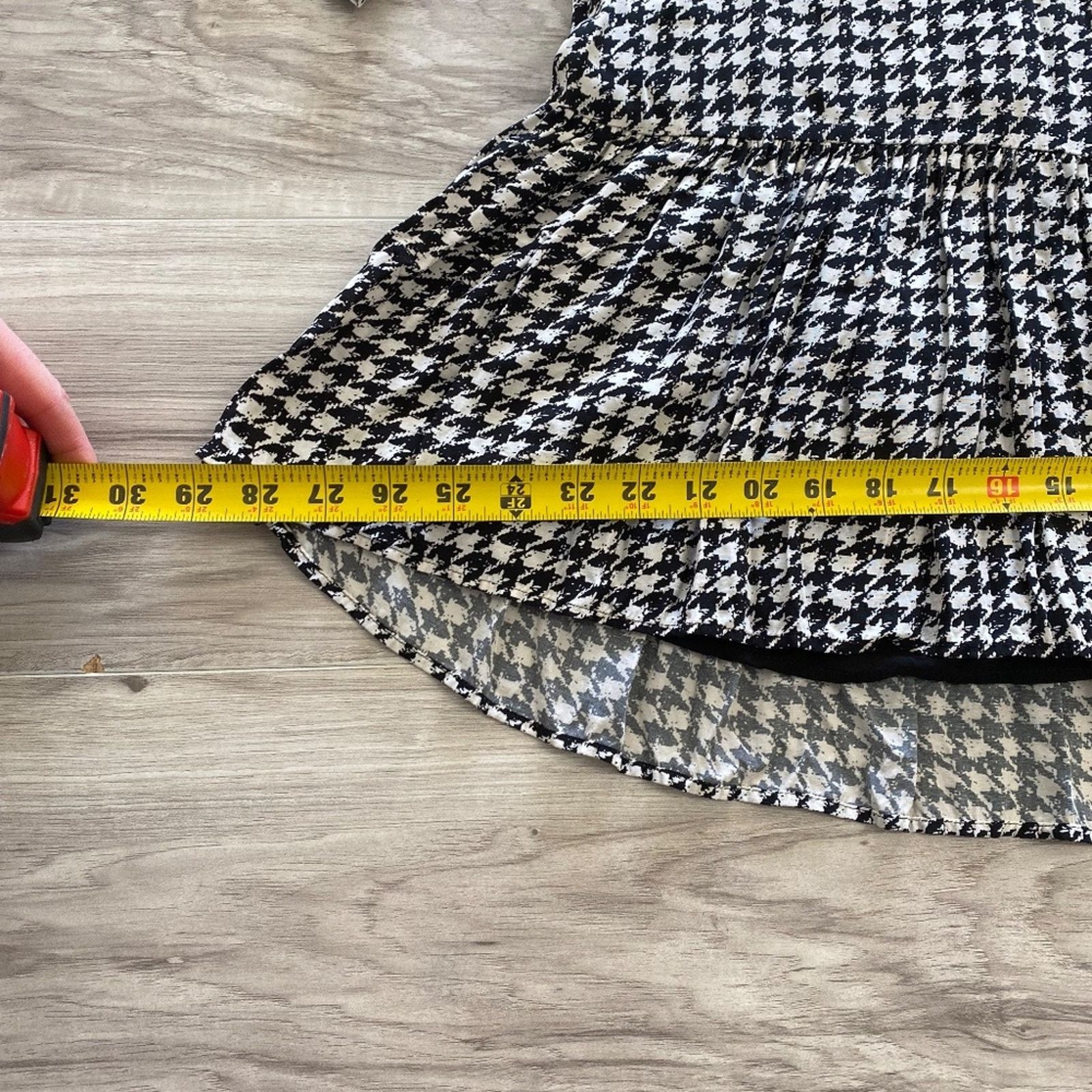 Anthropologie Anthropologie Maeve Sterling Houndstooth Dress - XXSP Size XXS / US 00 / IT 34 - 9 Thumbnail