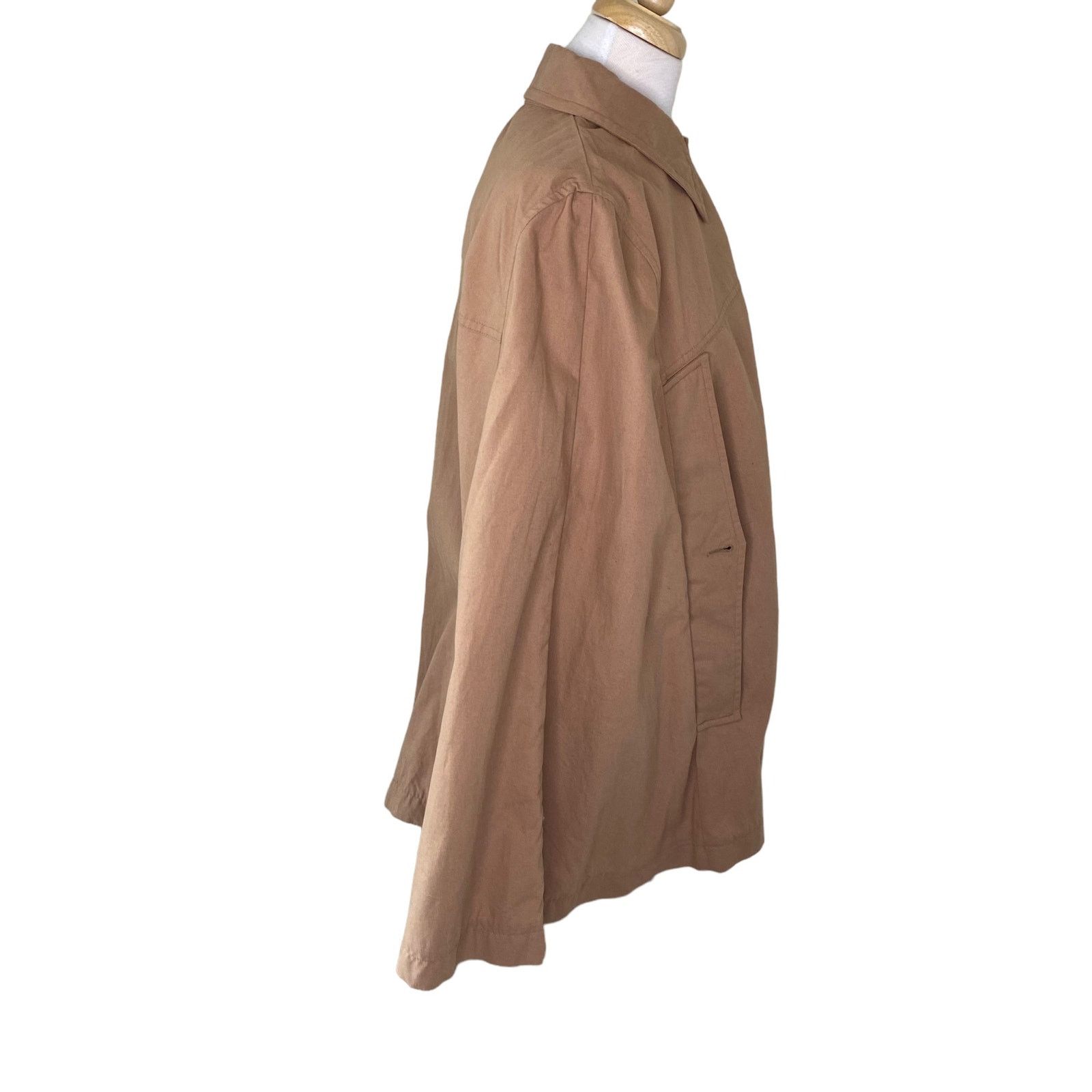 Other A.P.C. MADRAS Collared Button Up Cape Poncho Shirt Tan Size S / US 4 / IT 40 - 5 Thumbnail