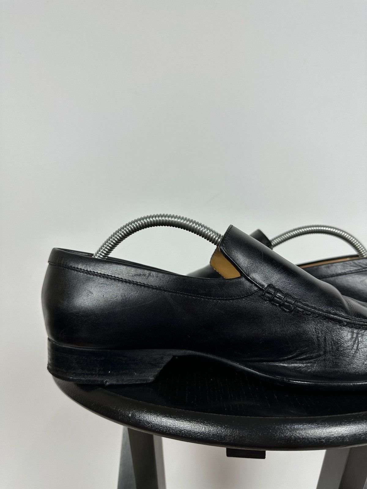 Louis Vuitton Louis Vuitton Black Leather Loafers Shoes Size US 10 / EU 43 - 18 Thumbnail