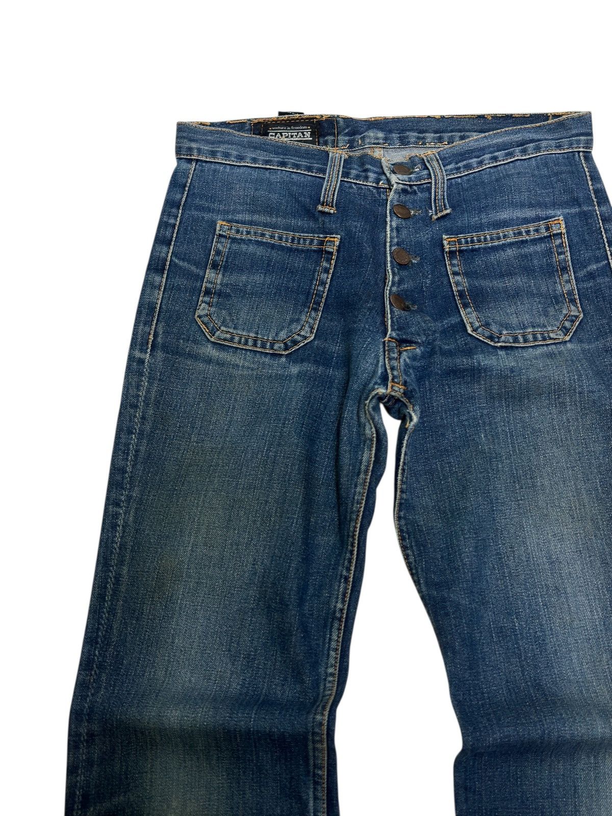 If Six Was Nine Vintage Capitan Bell Bottom Bush Pant Slight Ankle Stain Size US 28 / EU 44 - 4 Thumbnail