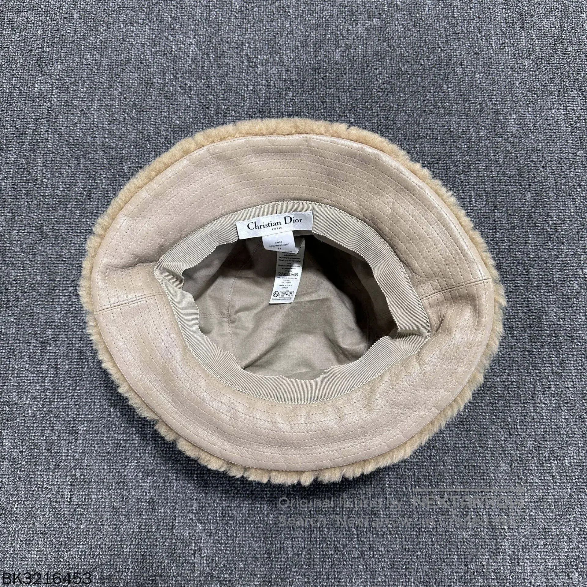 Dior Dior Cannage Fur Fisherman Hat. Size ONE SIZE - 4 Thumbnail