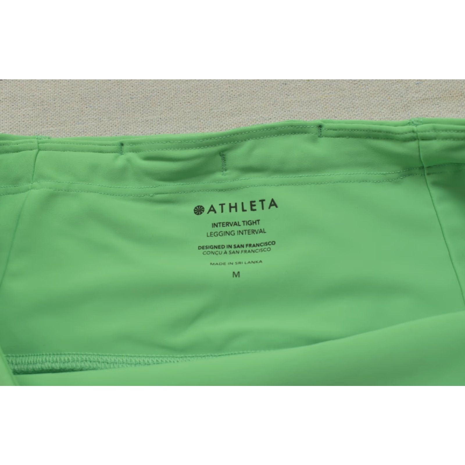 Athleta Athleta Interval Tight Leggings Green Size M New With Tags PowerMove Fabric Pants Womens Skinny Ankle Seasonal Spring Summer Fall Мedium Size 32" / US 10 / IT 46 - 7 Thumbnail
