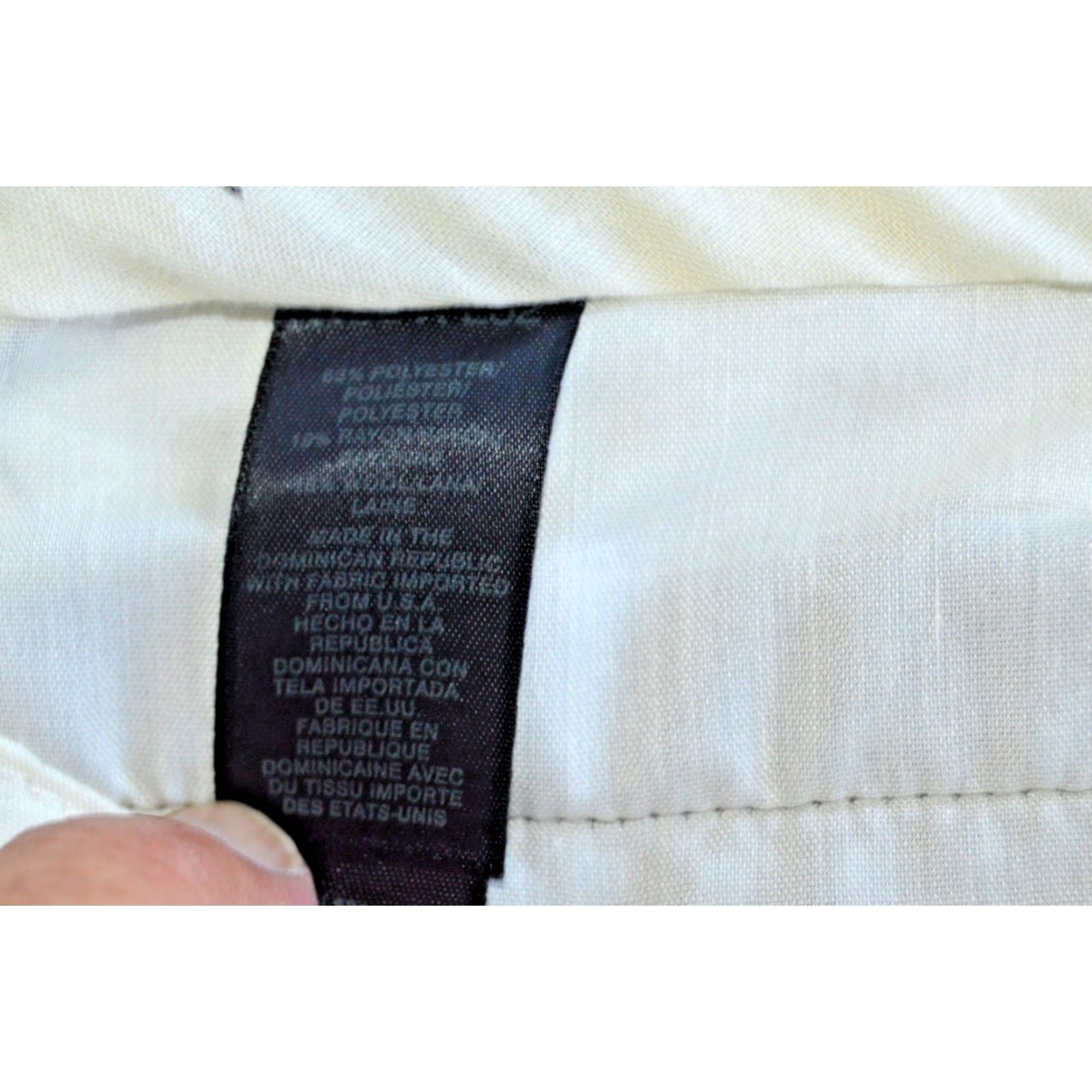 Liz Claiborne Claiborne Mens Dress Pants 36x32 Taupe Cuffed Pleated Front Straight Leg Beig e Polyester Slack Trousers Size US 36 / EU 52 - 7 Thumbnail