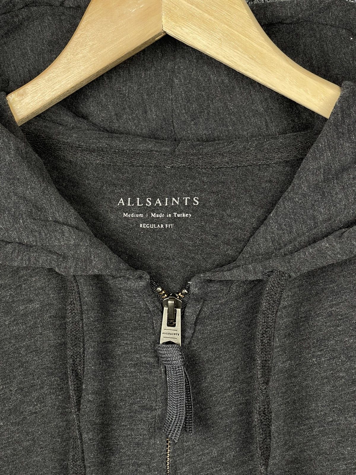Allsaints Allsaints Brace Full Zip Hoodie Brushed Cotton Mens Size M Size US M / EU 48-50 / 2 - 4 Thumbnail
